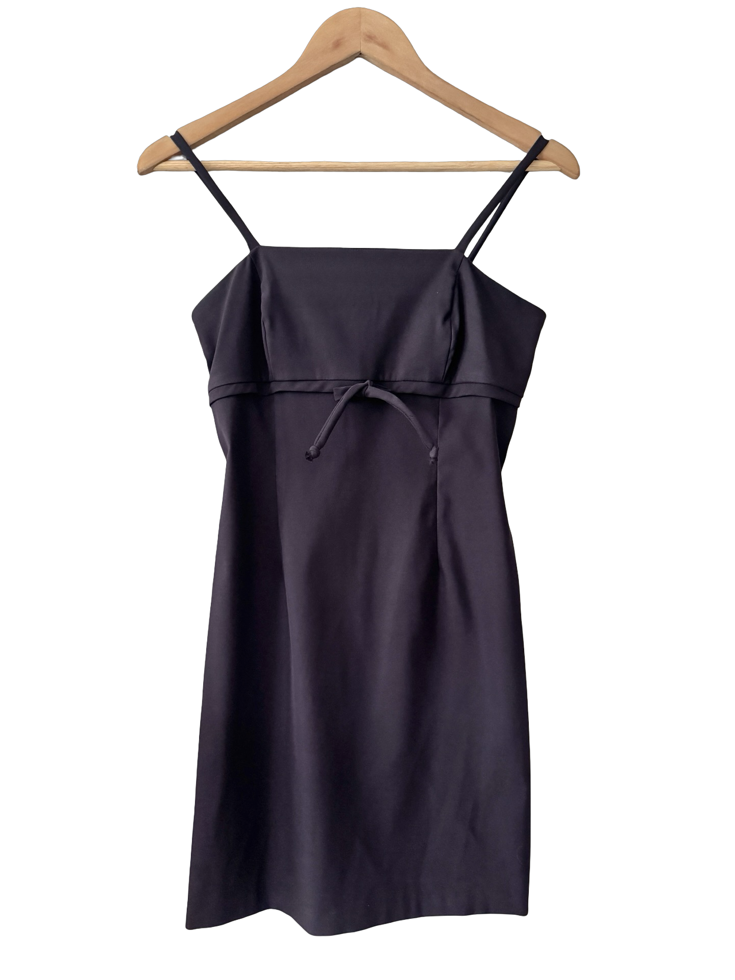 Vintage 90s Eggplant Babydoll Mini Dress (S)