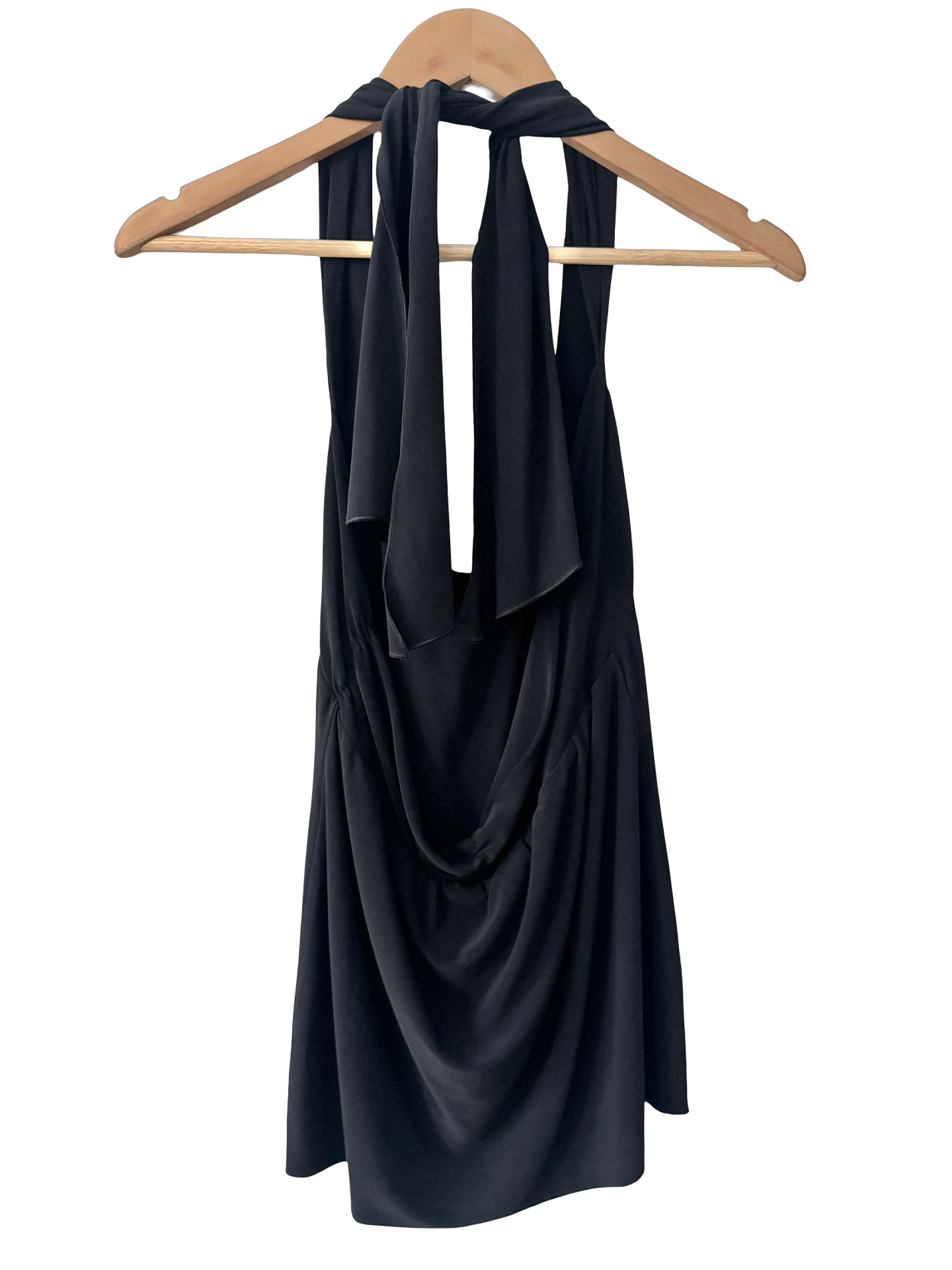 Vintage Y2K Midnight Siren Halter Top (L)