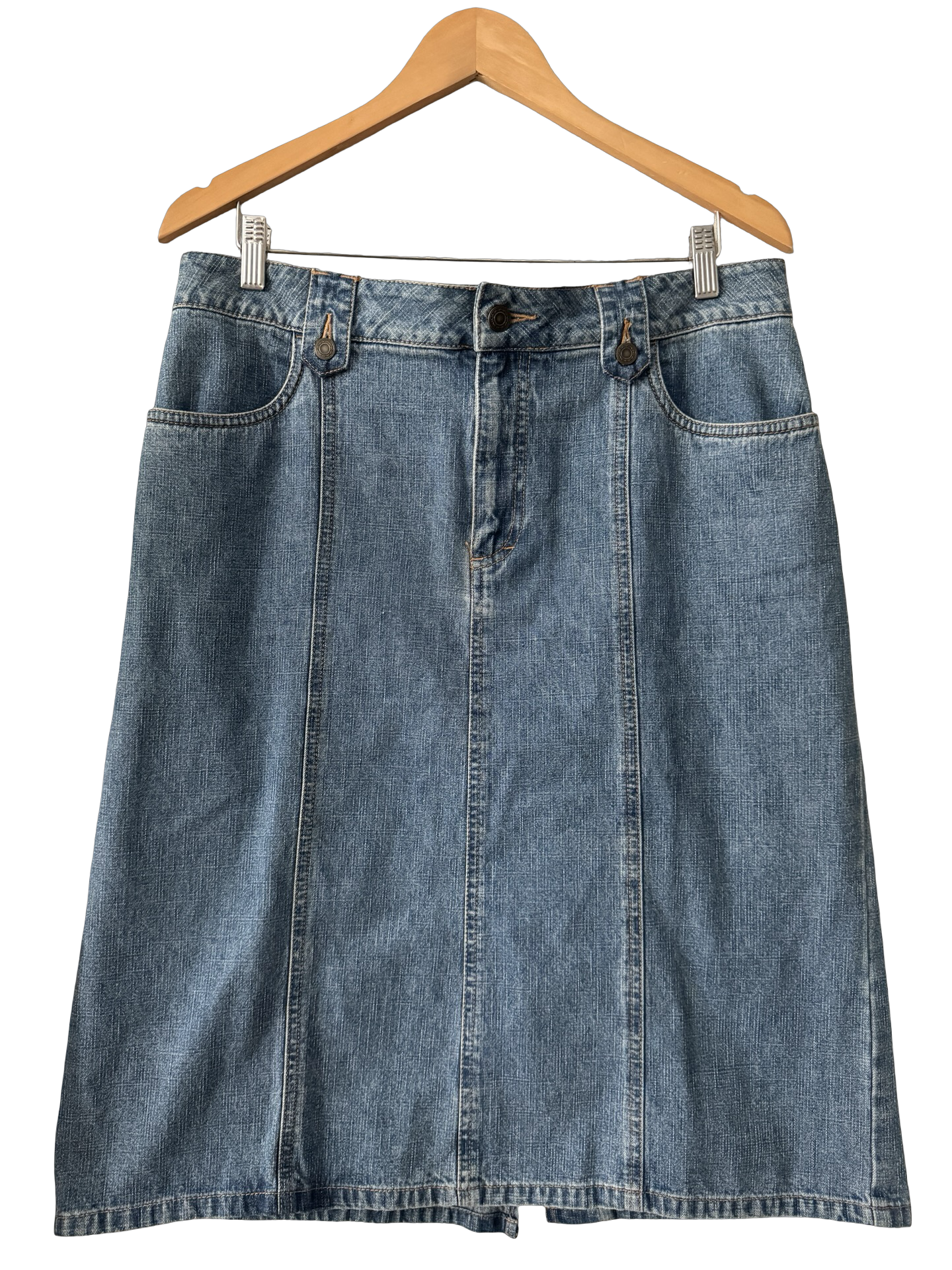 Vintage 90s French Cuff Utility Midi Skirt (M-L)