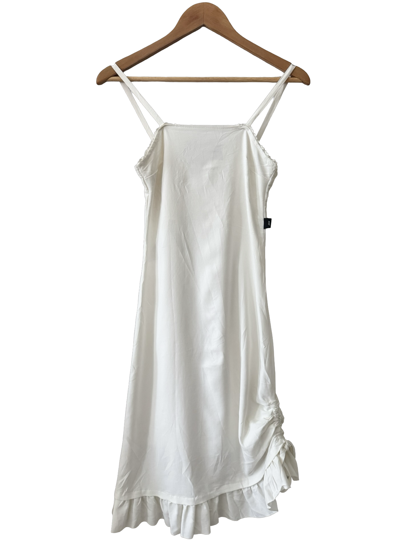 Vintage Y2K JDF Paris White Swan Midi Dress (XS-S)