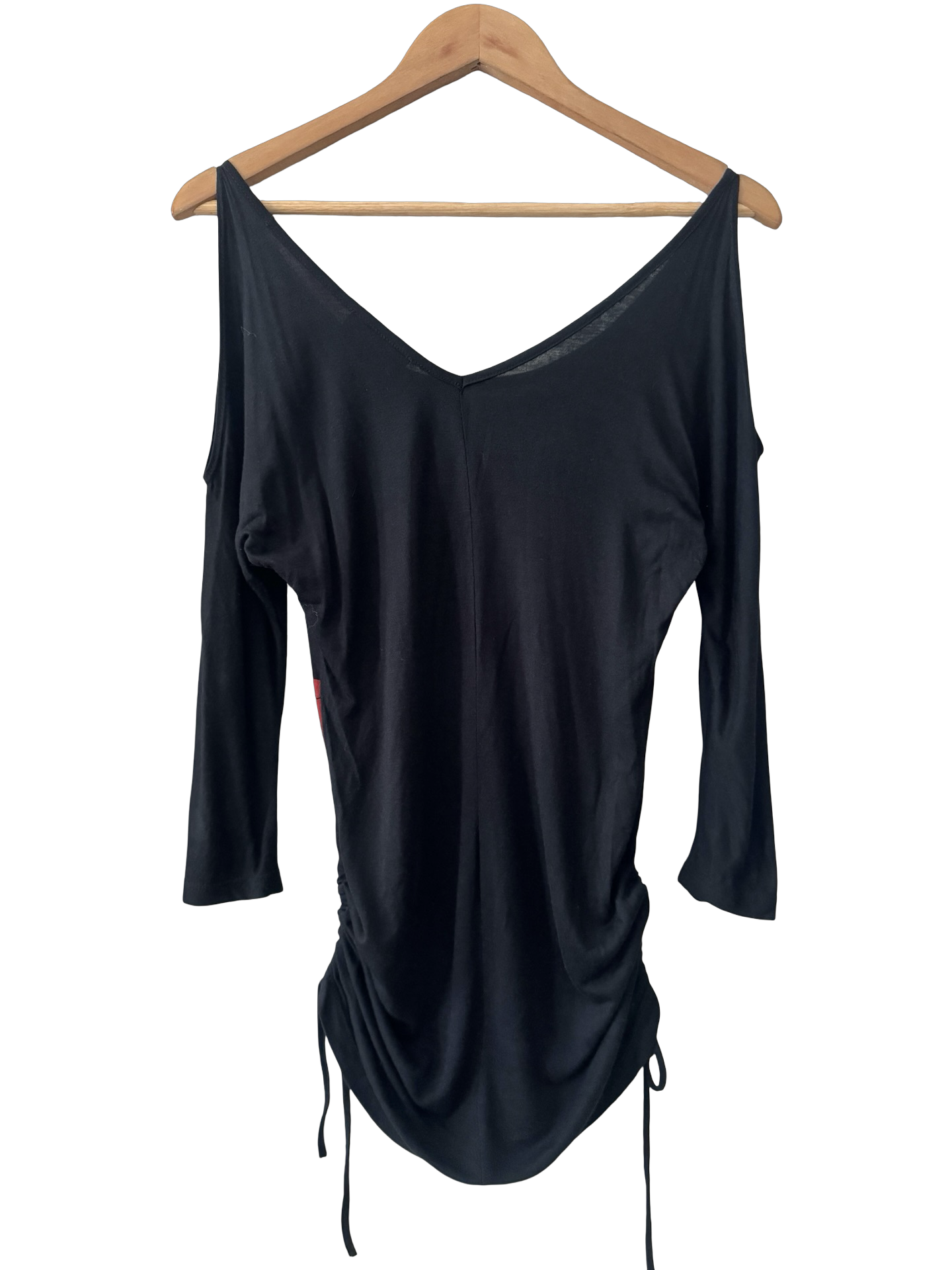Vintage Y2K Kyoto Muse Ruched Cold Shoulder Top (M)
