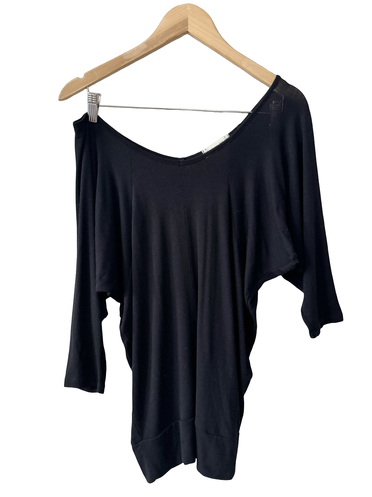 Vintage Y2K Amber Blue Off-Duty Drape Top (M)