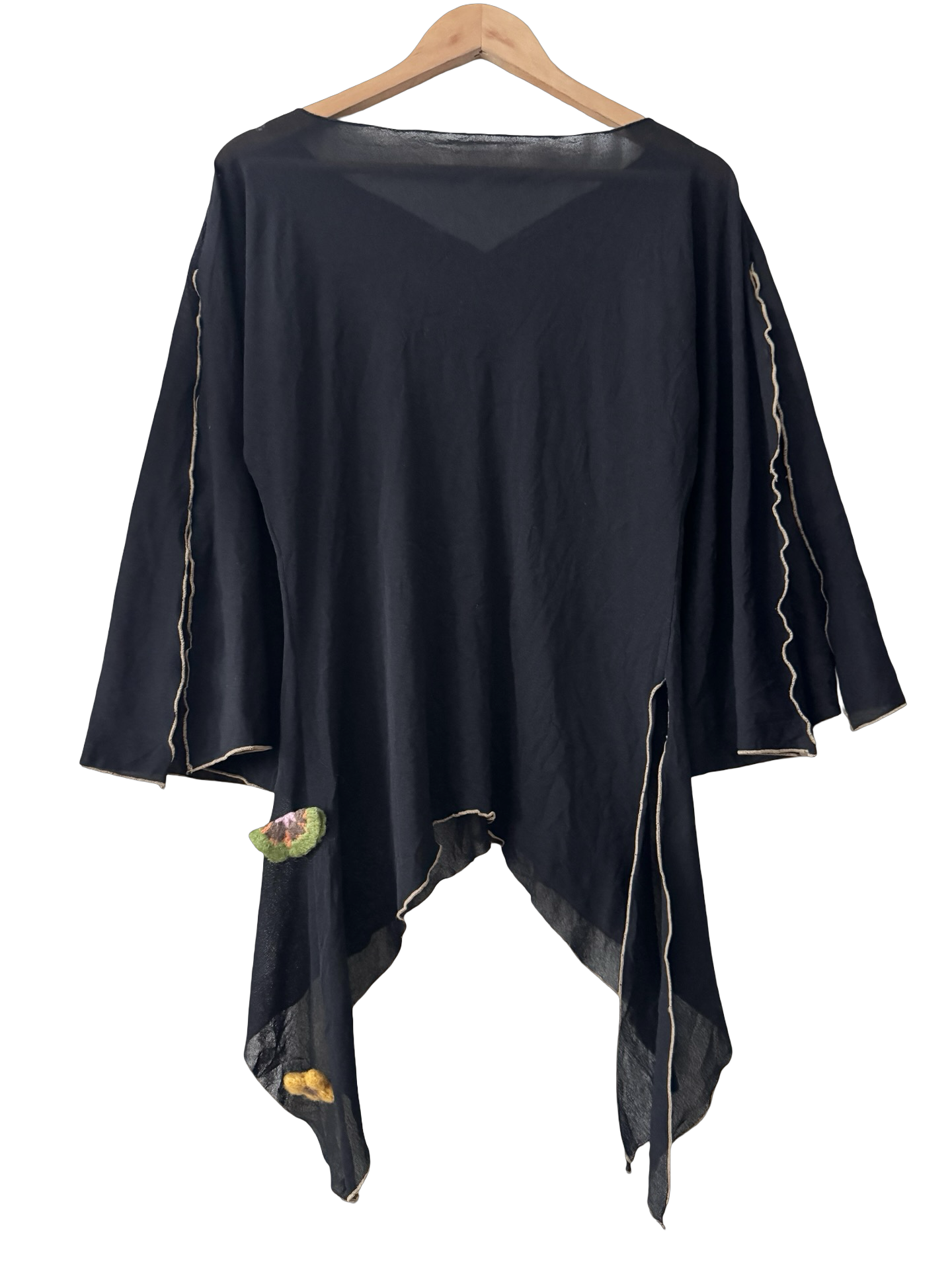 Vintage Y2K Midnight Trinket Handkerchief Top (L)