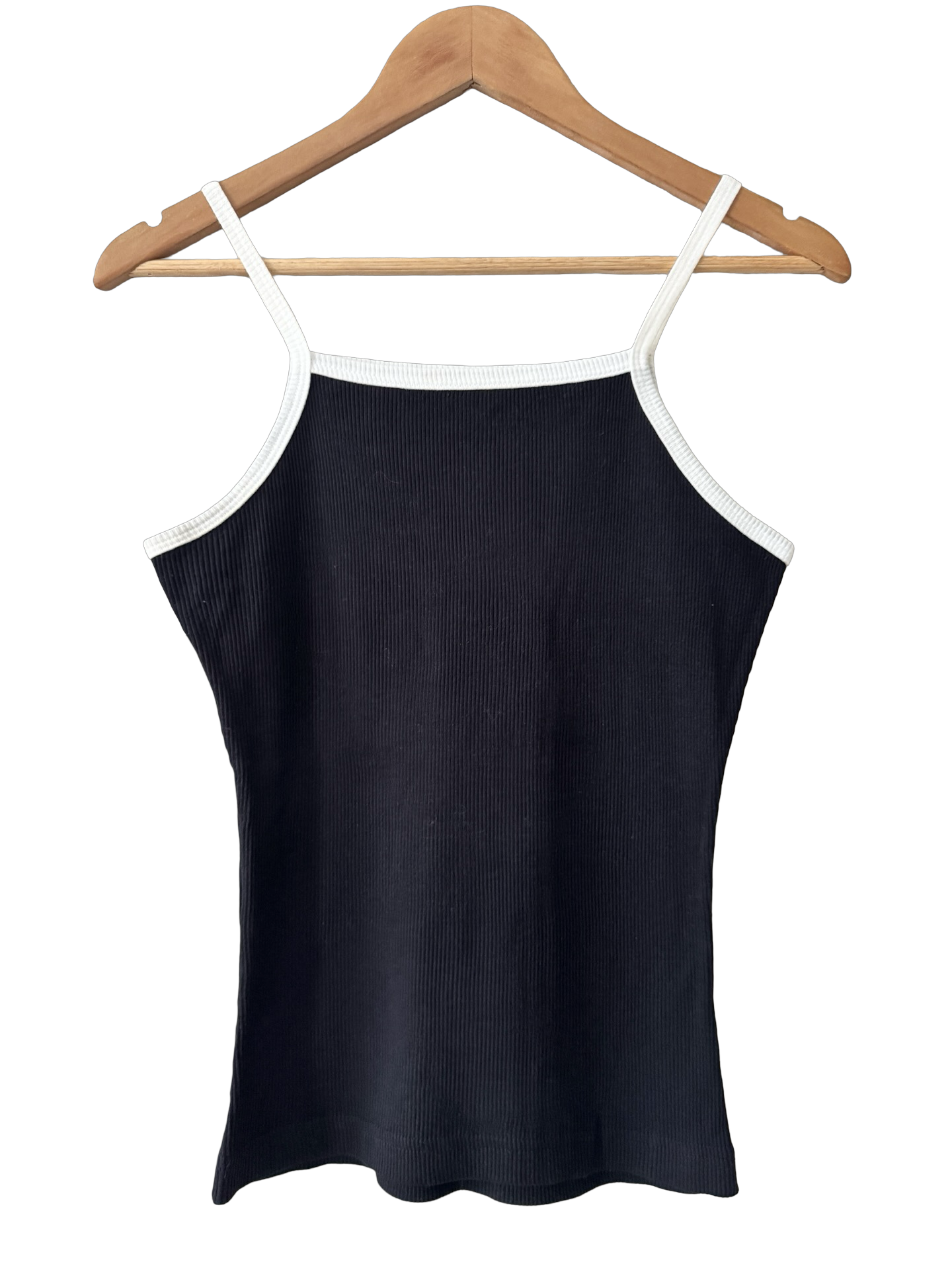 Vintage Y2K Contrast Ribbed Tank (M)