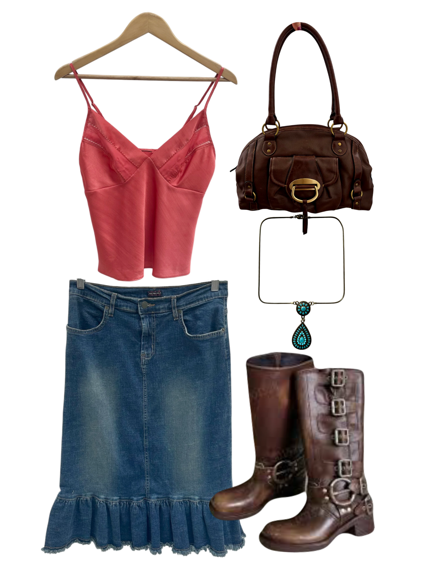 Vintage 90s Dainty Crimson Cami (S)
