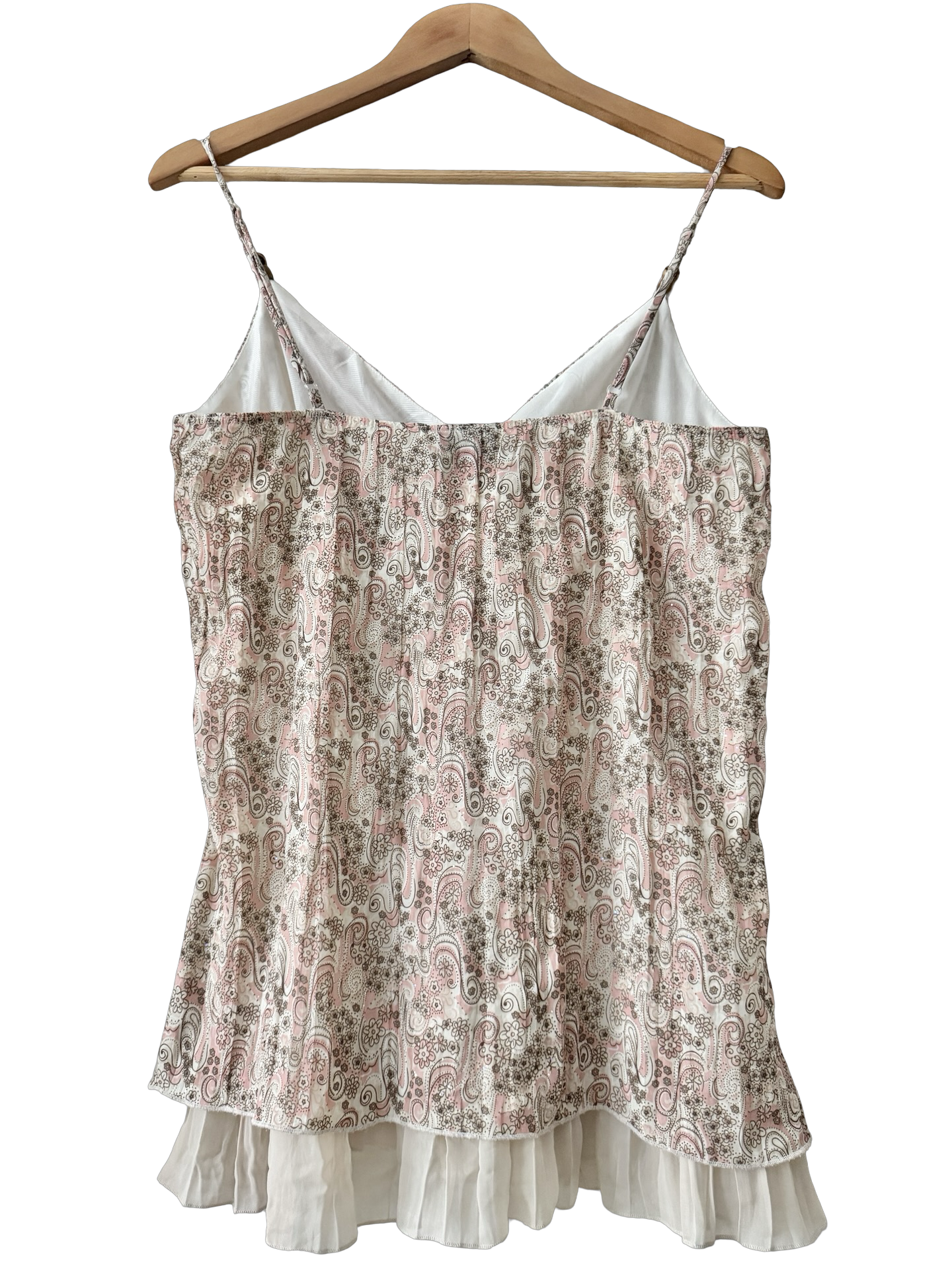 Vintage Y2K Blush Paisley Babydoll (L)