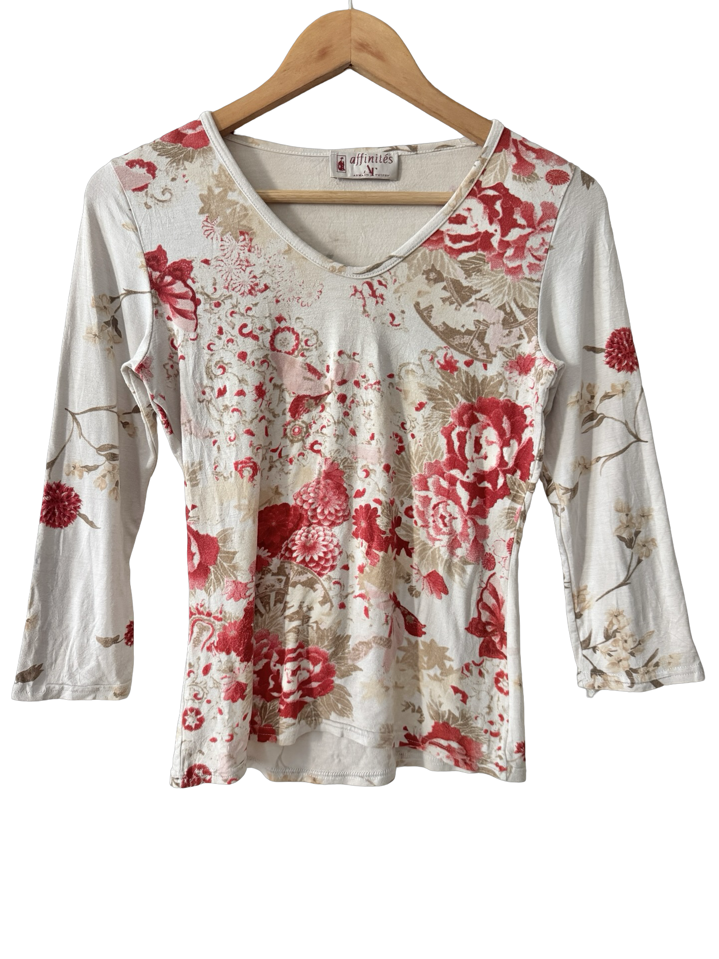 Vintage Y2K French Rose Garden Love Letter Top (M)