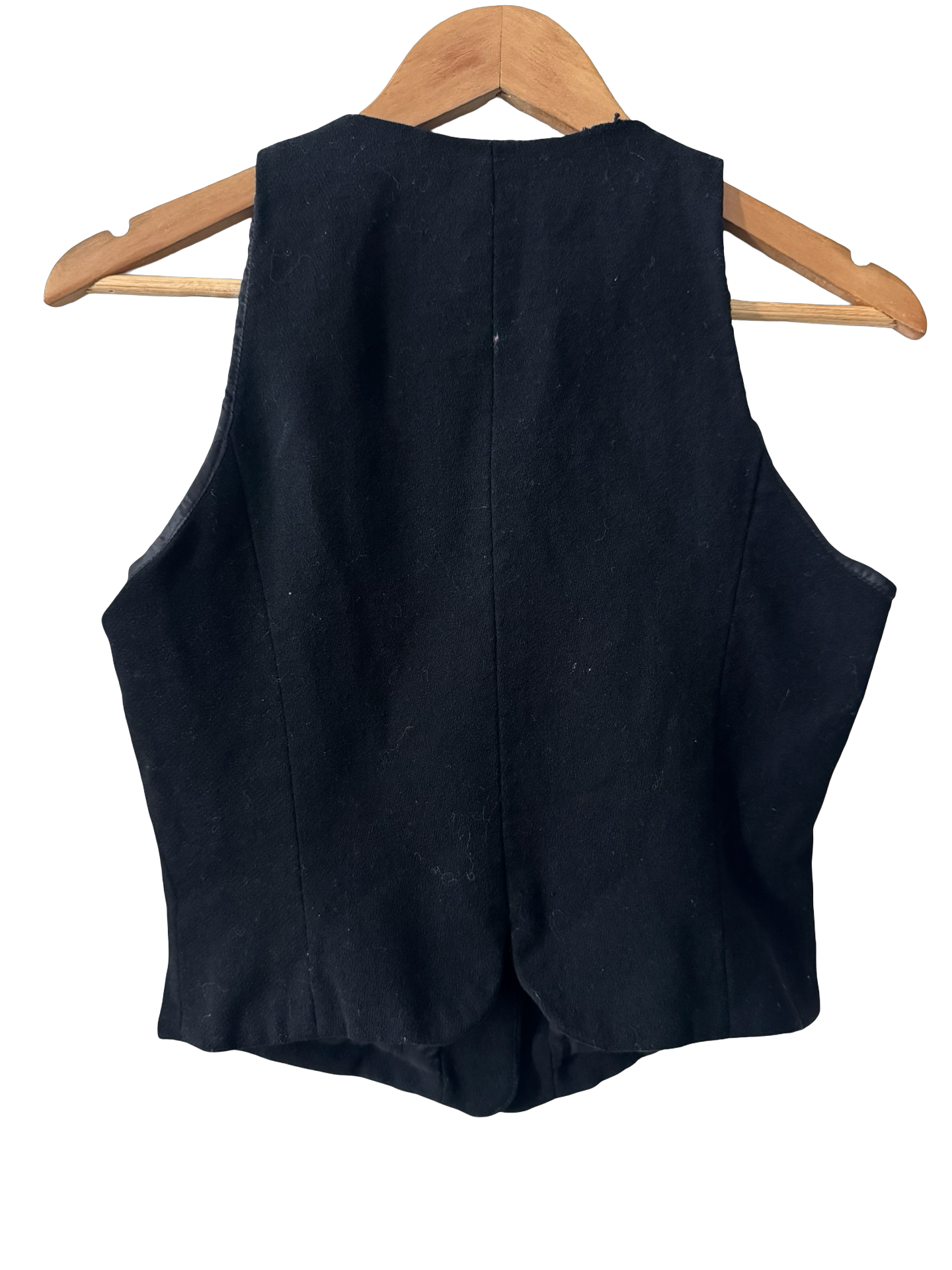 Vintage 90s Little Black Tailored Vest (S)