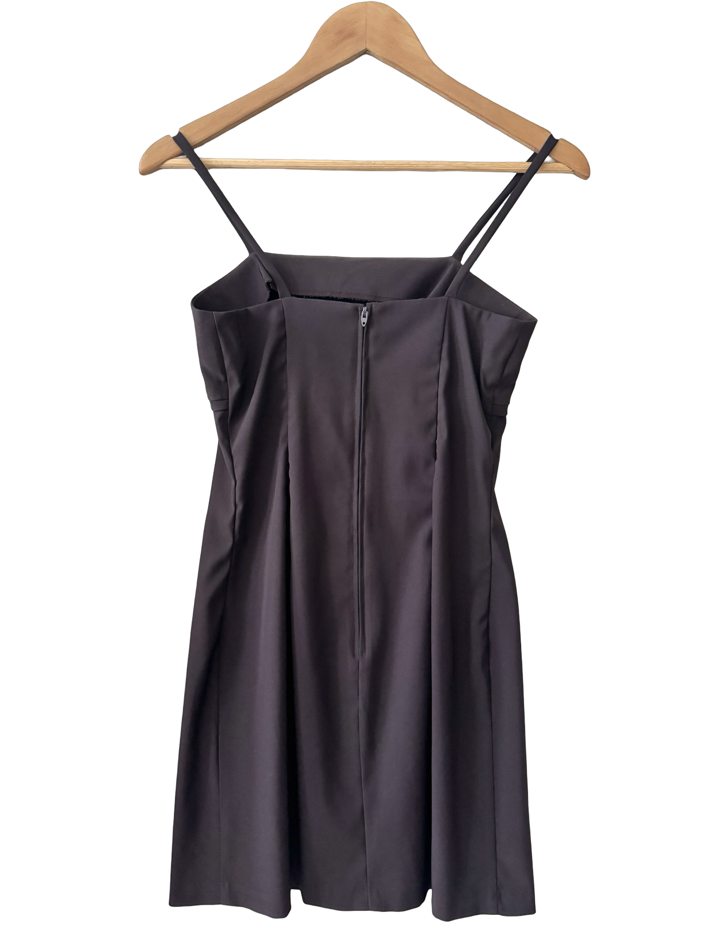 Vintage 90s Eggplant Babydoll Mini Dress (S)
