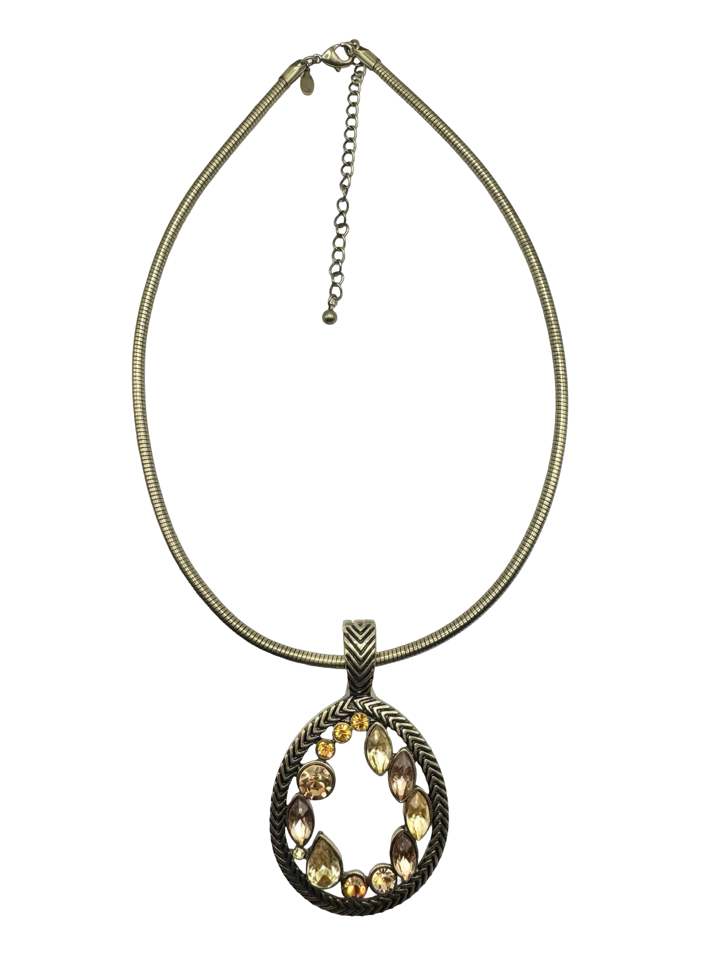 Vintage Y2K Golden Hour Mosaic Necklace