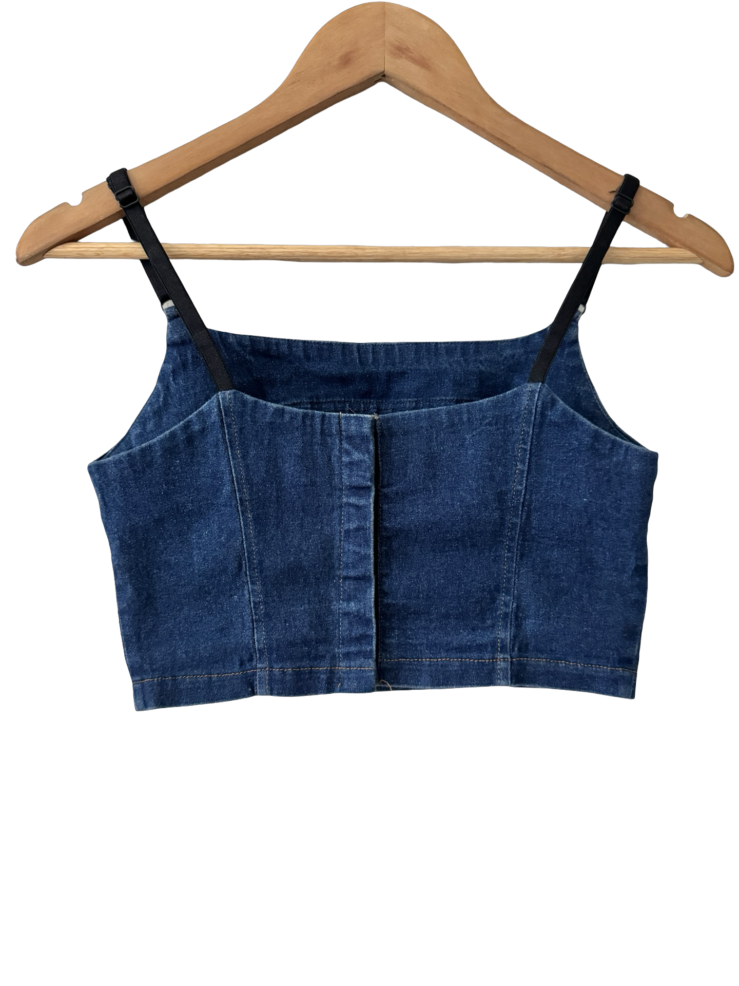 Vintage Y2K Denim Bustier Corset Top (XS/S)