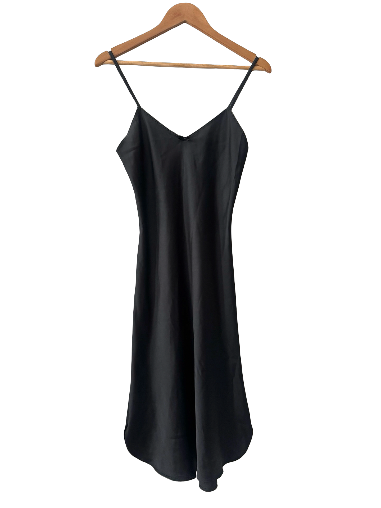 Vintage 90s Noir Classic Slip Dress (S)