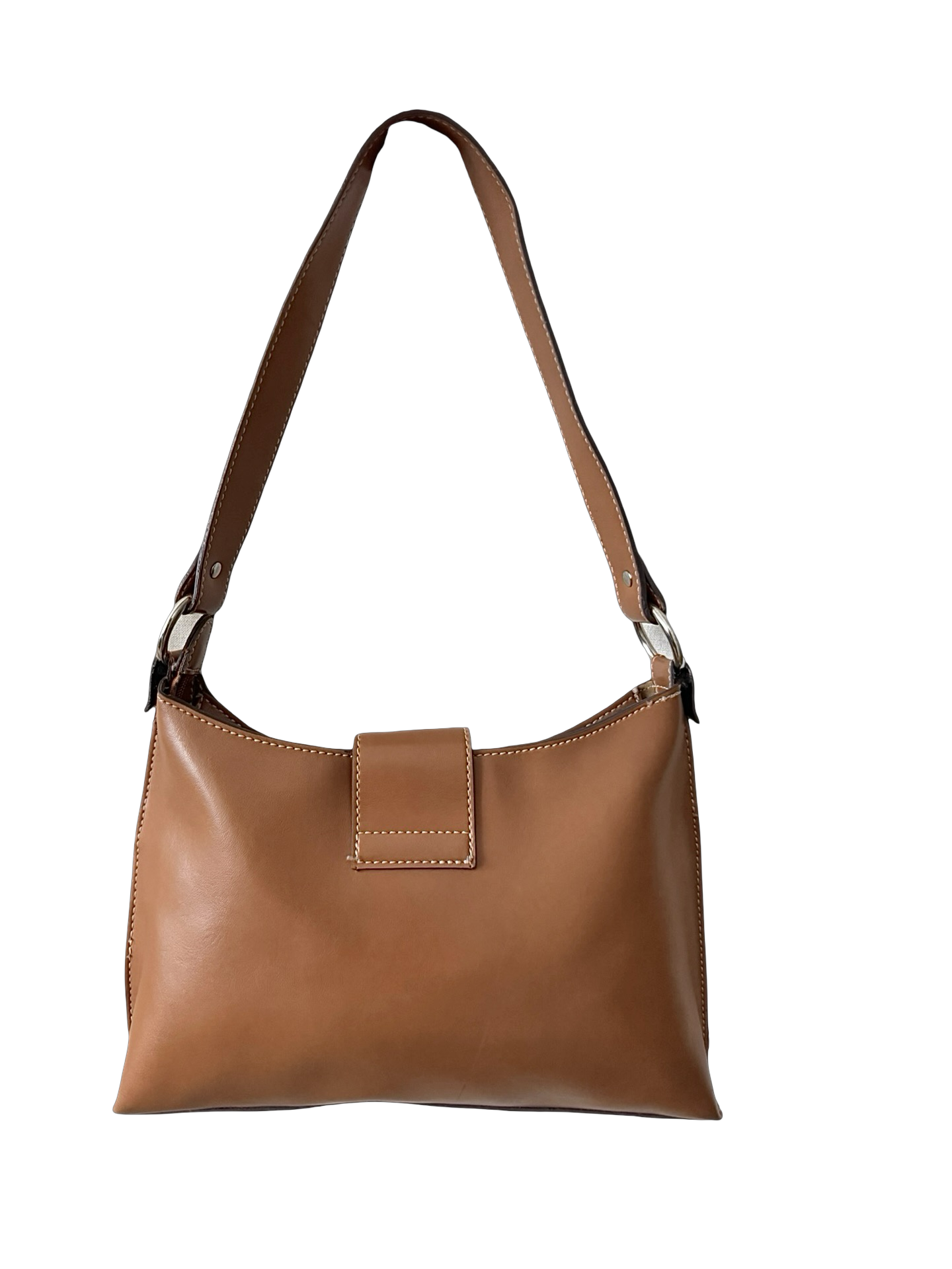 Vintage Y2K Caramel Minimalist Shoulder Bag