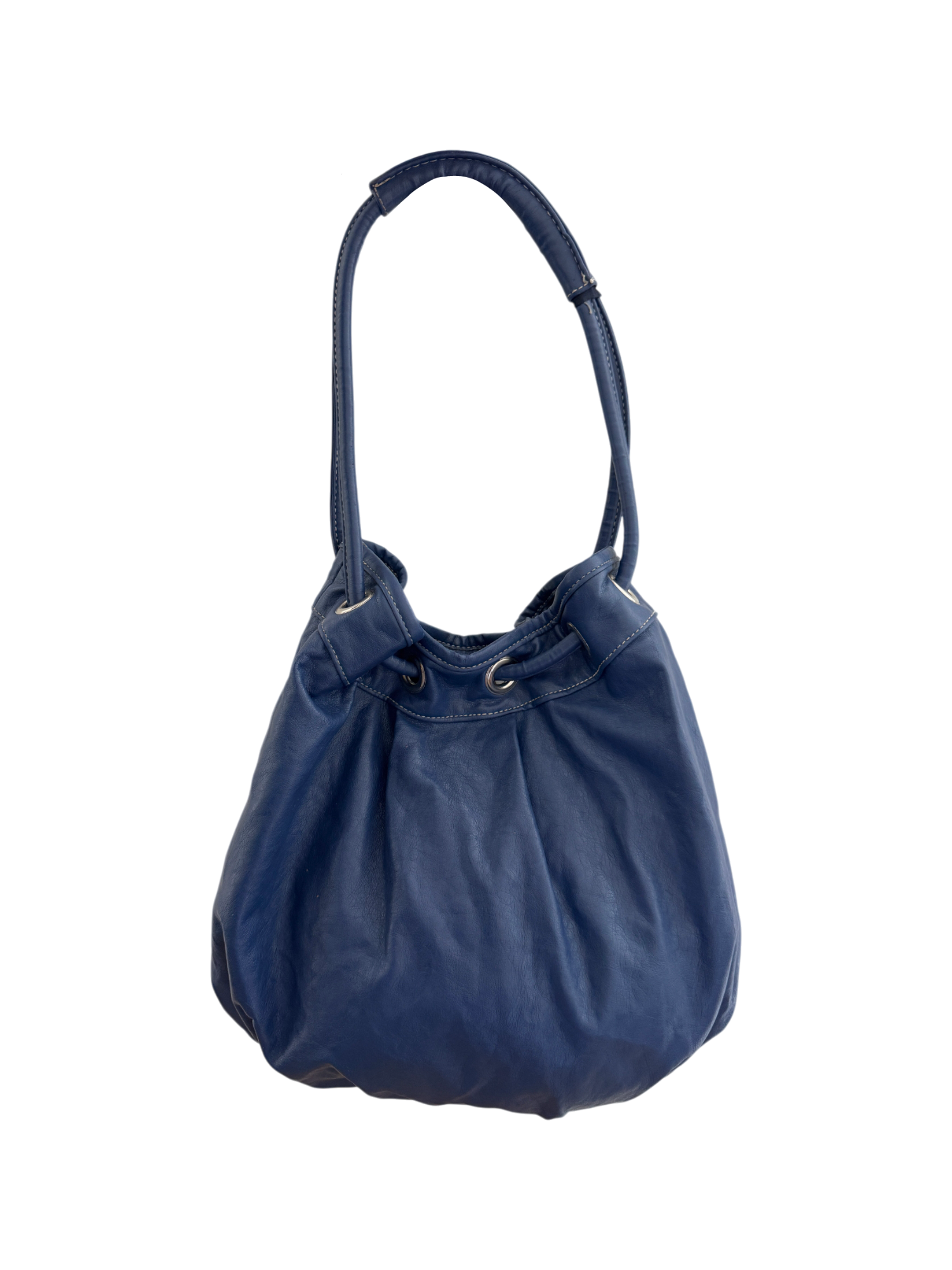 Vintage Deep Navy Slouch Shoulder Bag