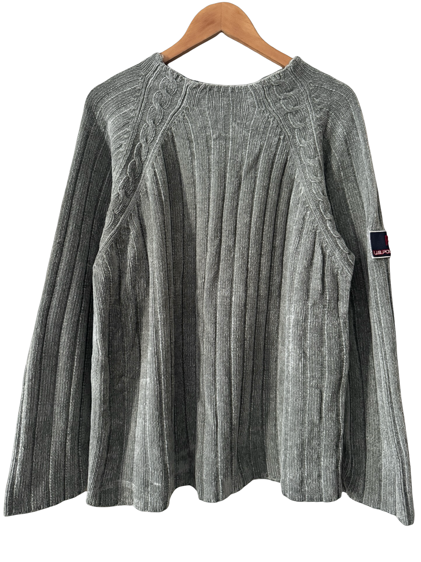 Vintage 90s Varsity Club Oversized Knit (L)