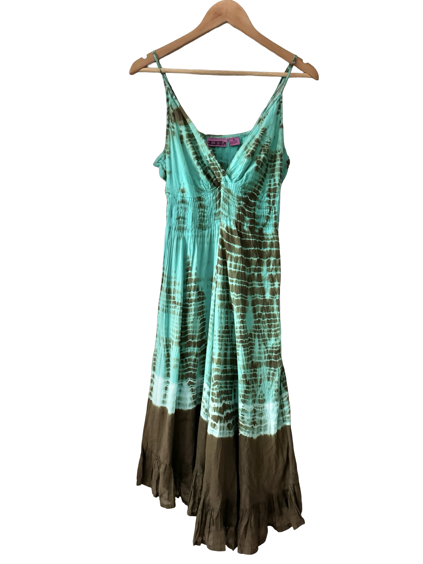 Vintage Y2K Tidepool Asymmetrical Midi Dress (M)