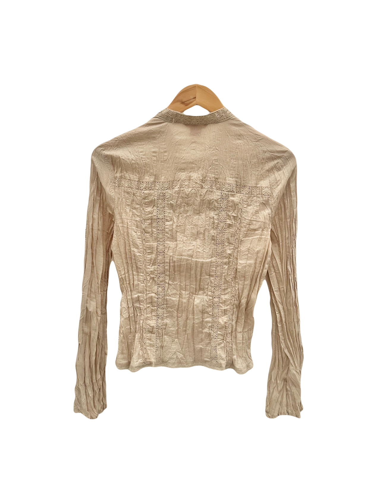 Vintage 90s Textured Cottagecore Blouse (M)