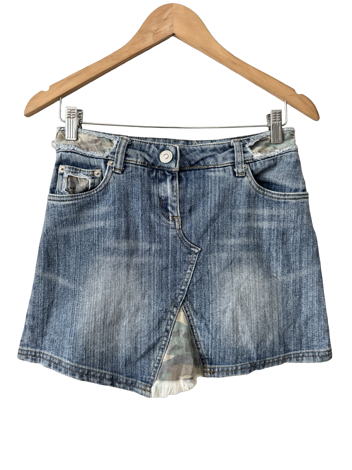 Vintage Y2K Reworked Denim Mini (S)
