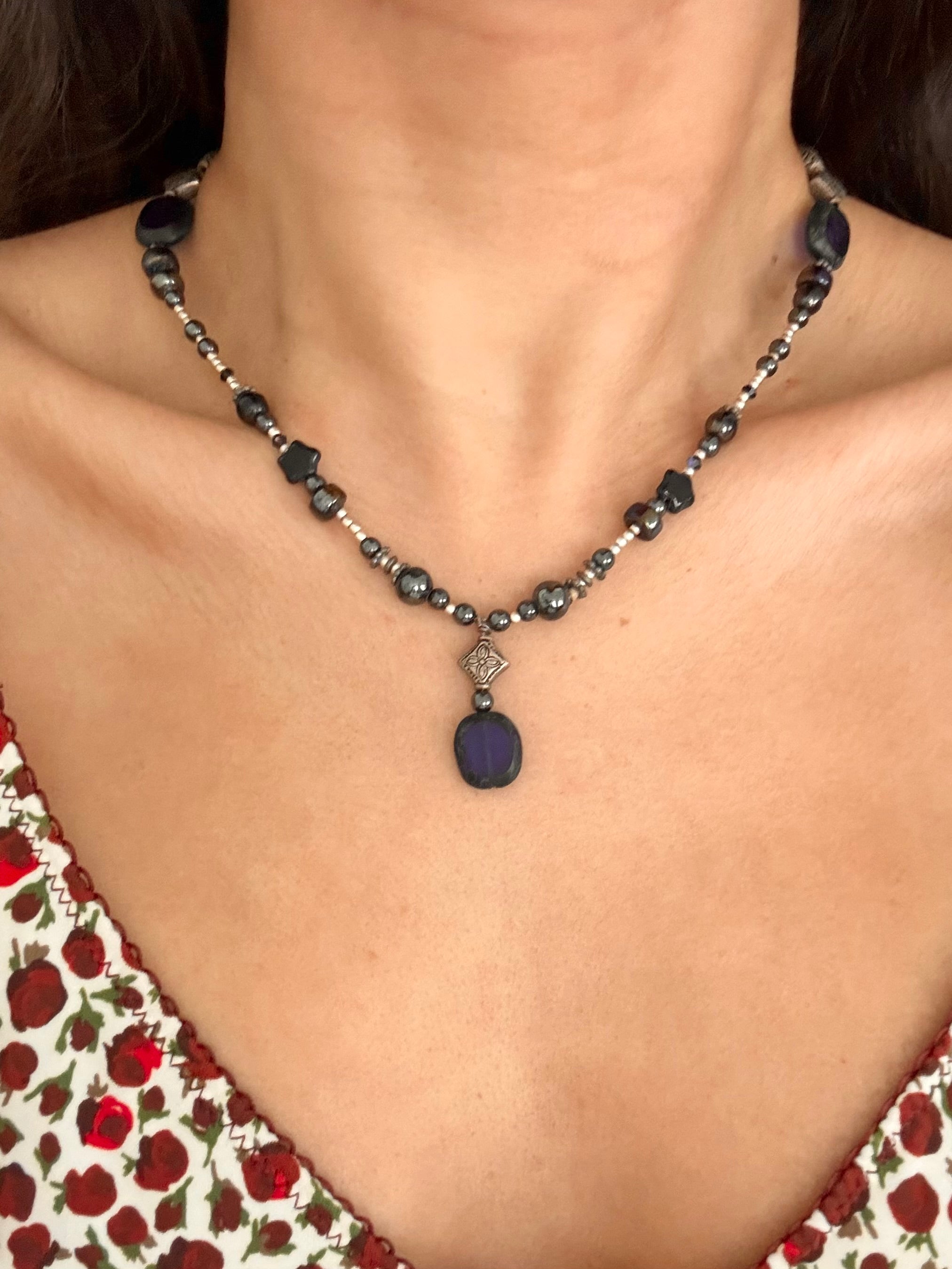 Juniper Drift Beaded Choker