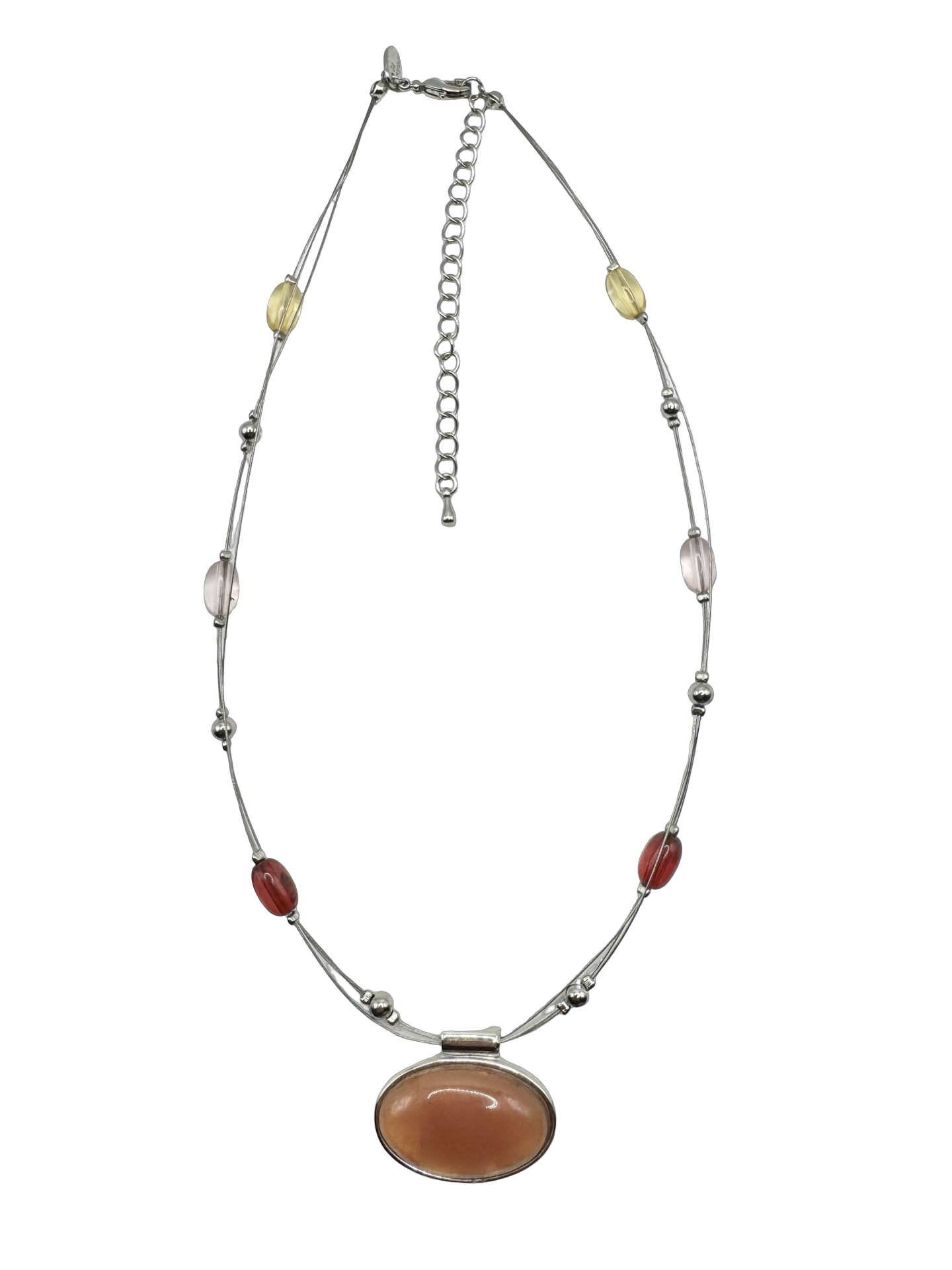 Vintage Y2K Sunset Sorbet Pendant Necklace