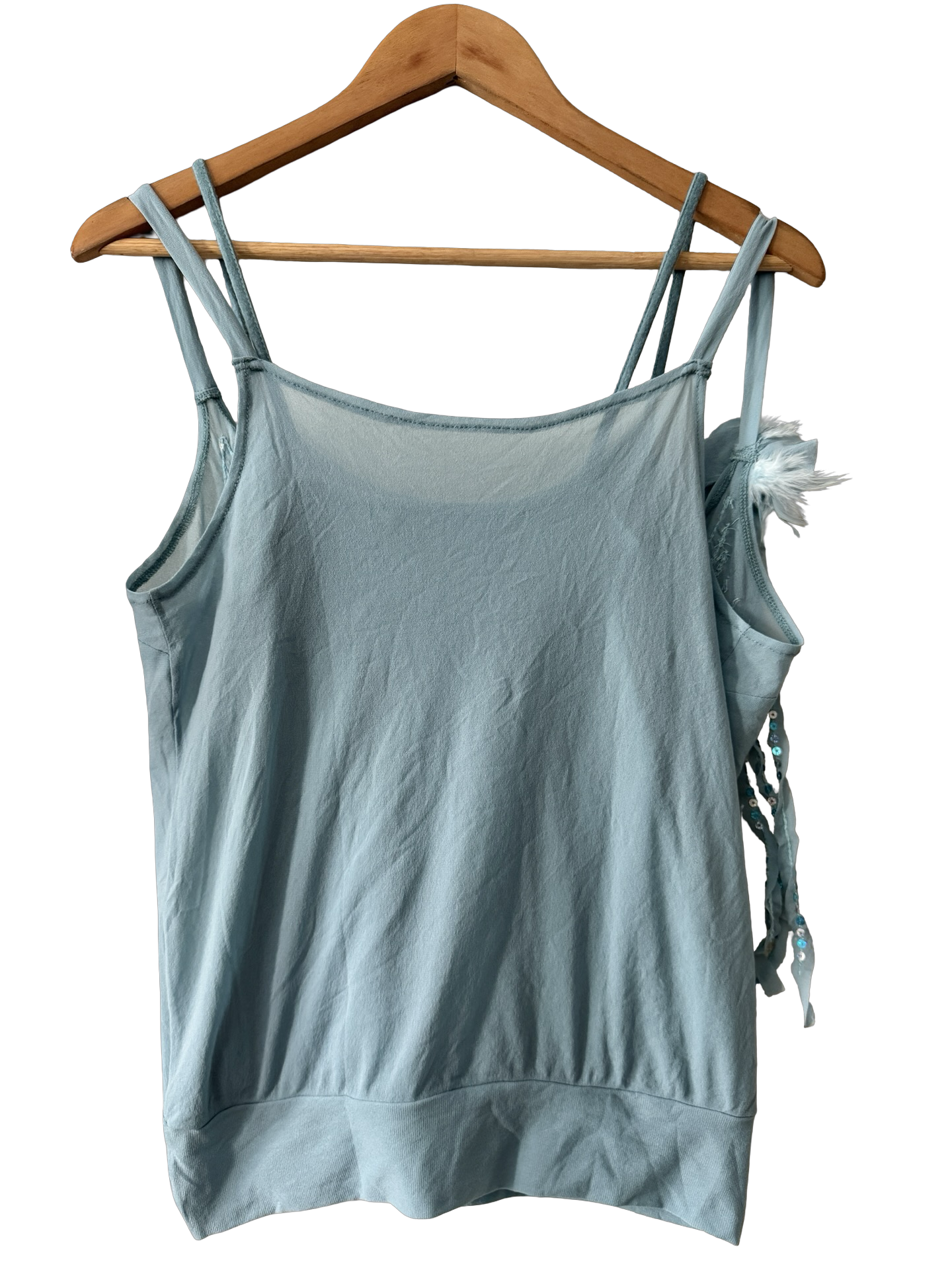 Vintage 90s Morgan De Toi Mermaid Draped Top (M)
