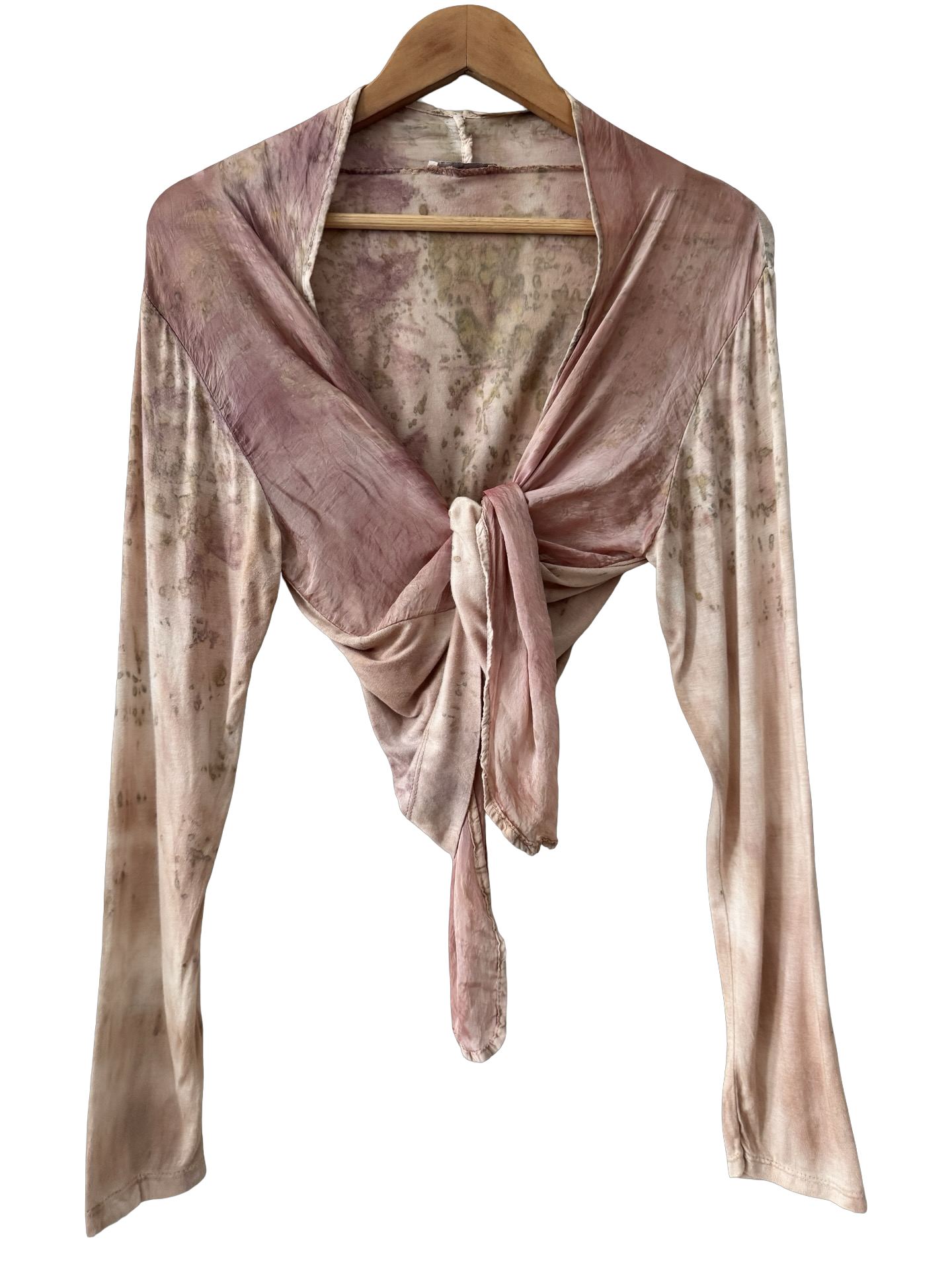 Vintage Italian Rosewater Ballet Wrap Top (One Size)
