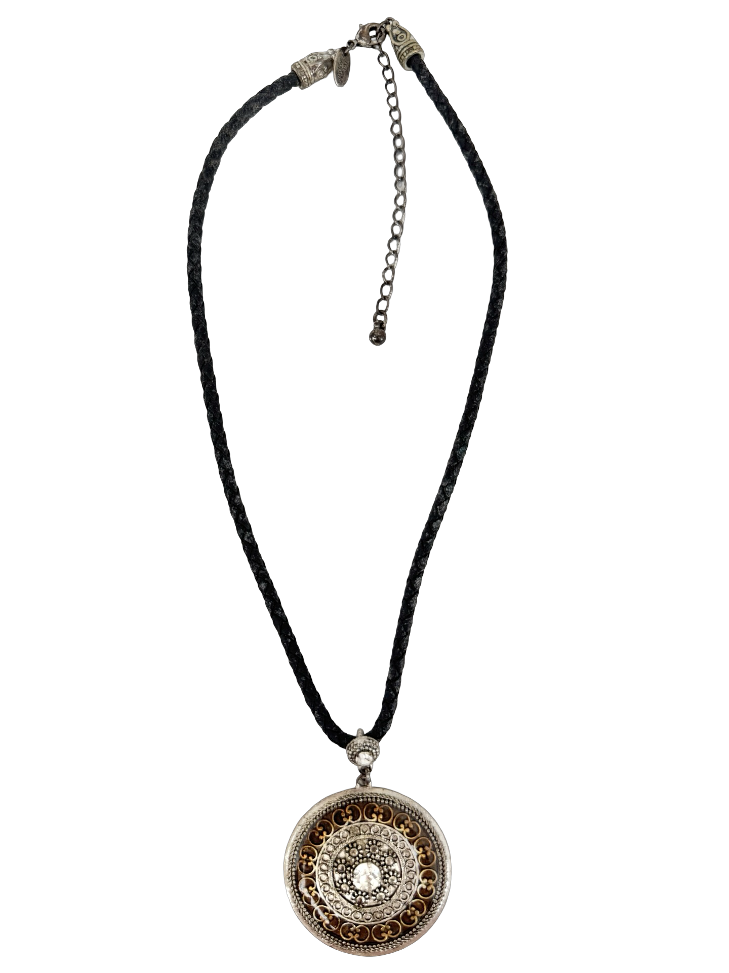 Vintage Secret Garden Medallion Necklace
