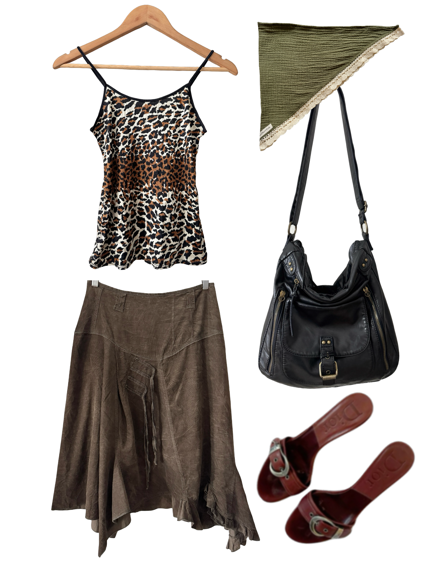 Vintage Y2K Wild Leopard Cami (XS/S)