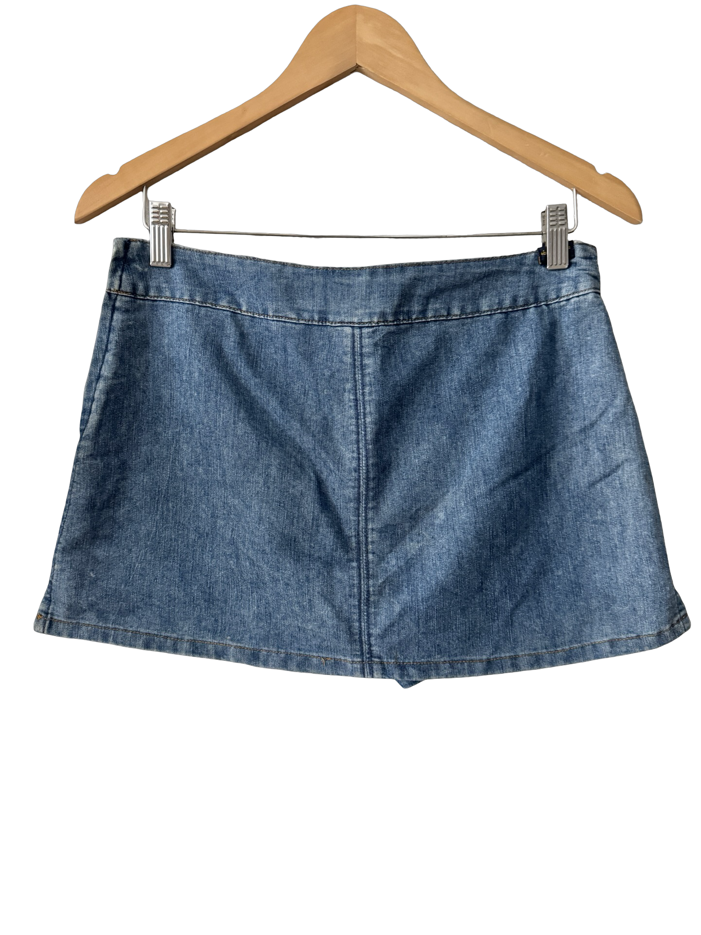 Vintage Y2K Model-Off-Duty Denim Micro Skort (S)