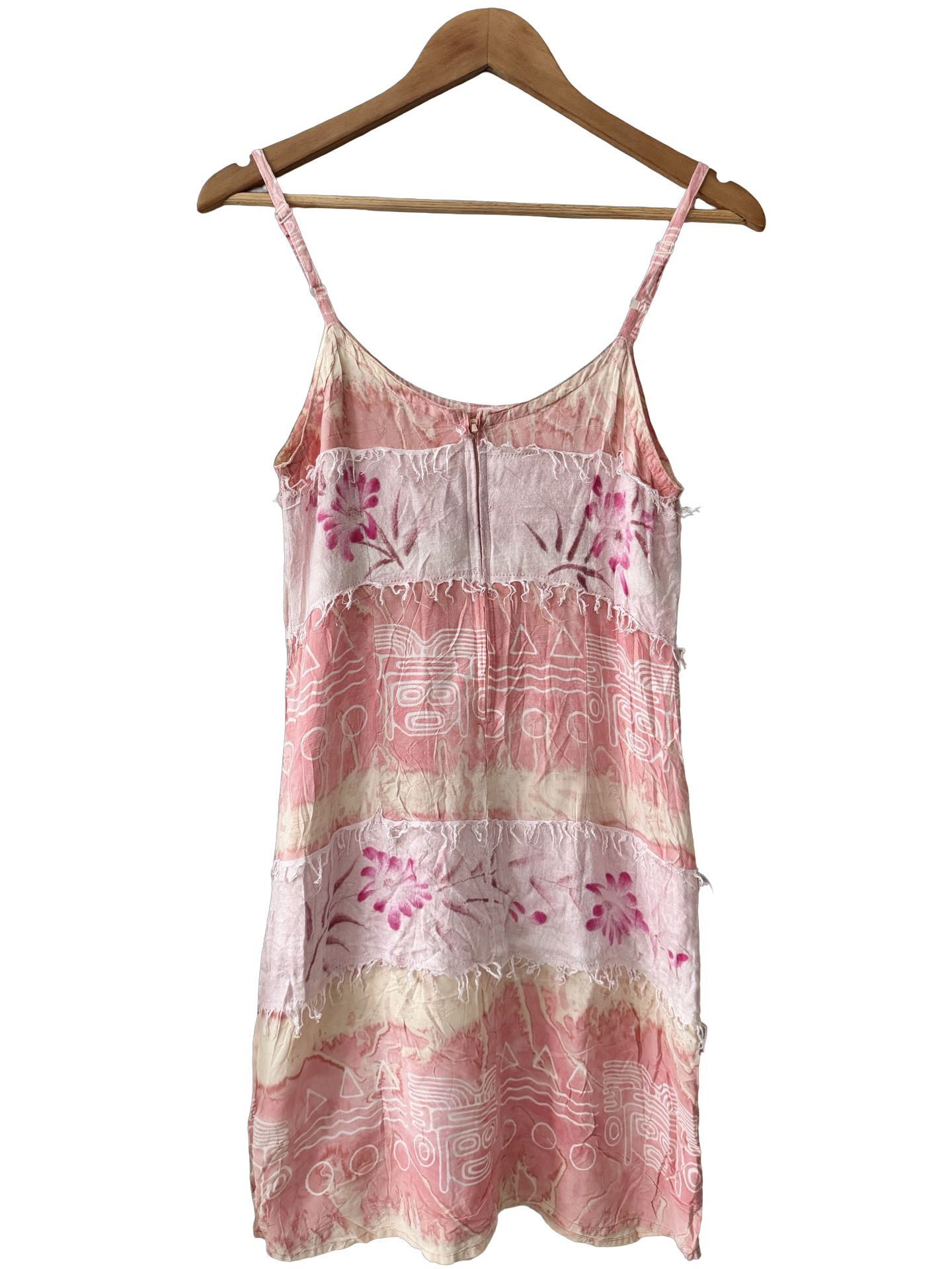 Vintage Y2K Indie Pink Nomad Dress (S/M)