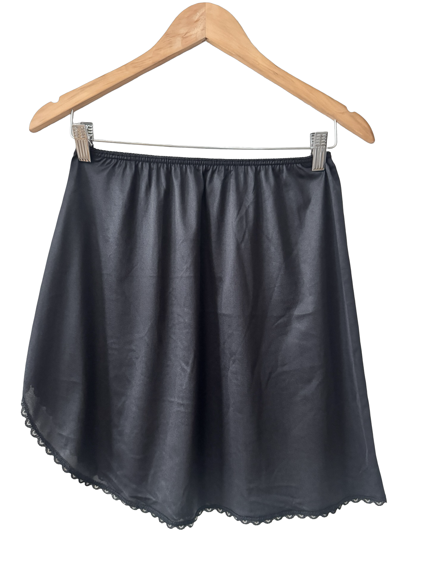 Vintage 90s Midnight Slip Skirt (S/M)