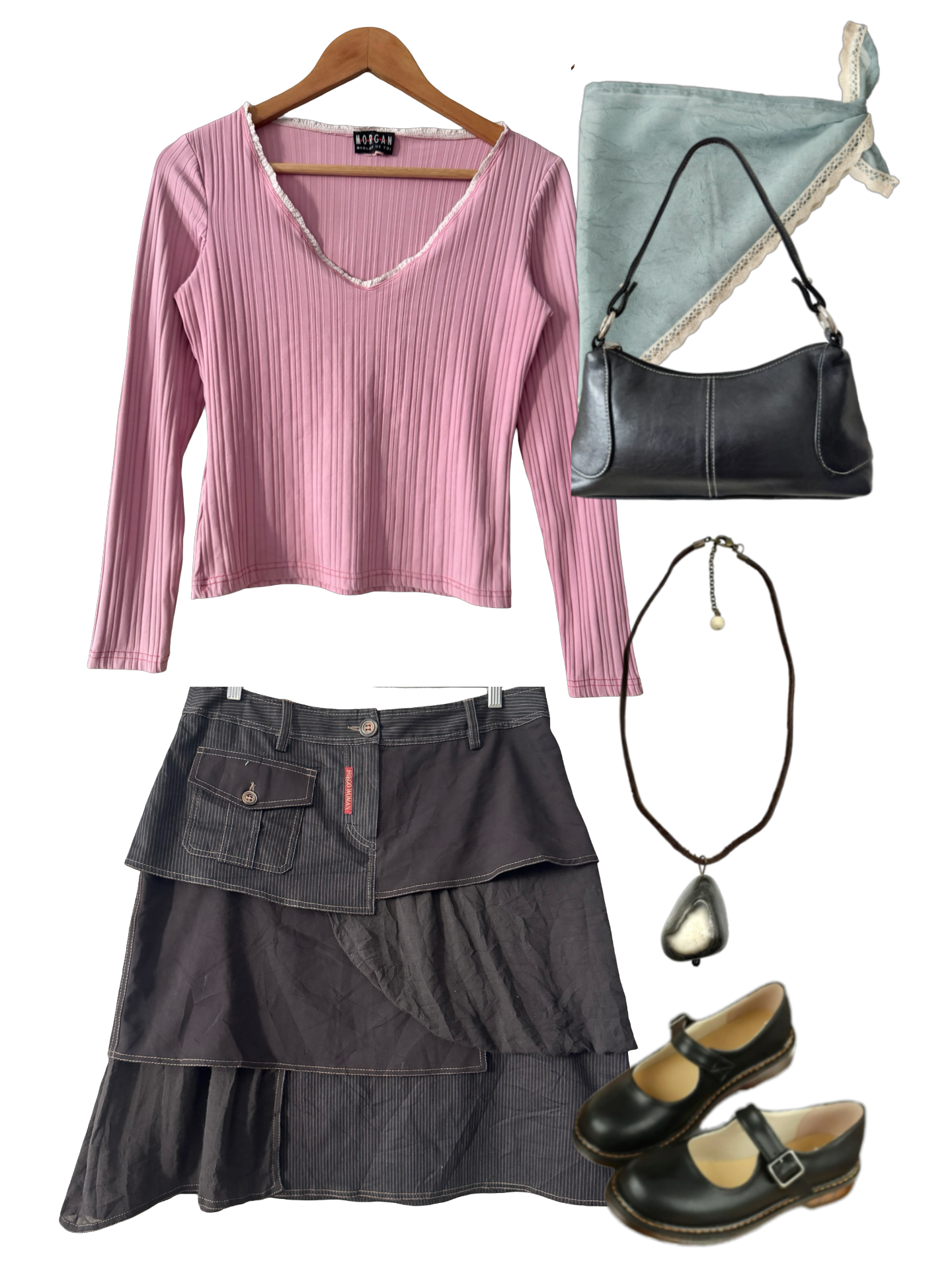 Vintage Y2K Little Love Note Fitted Top (S)