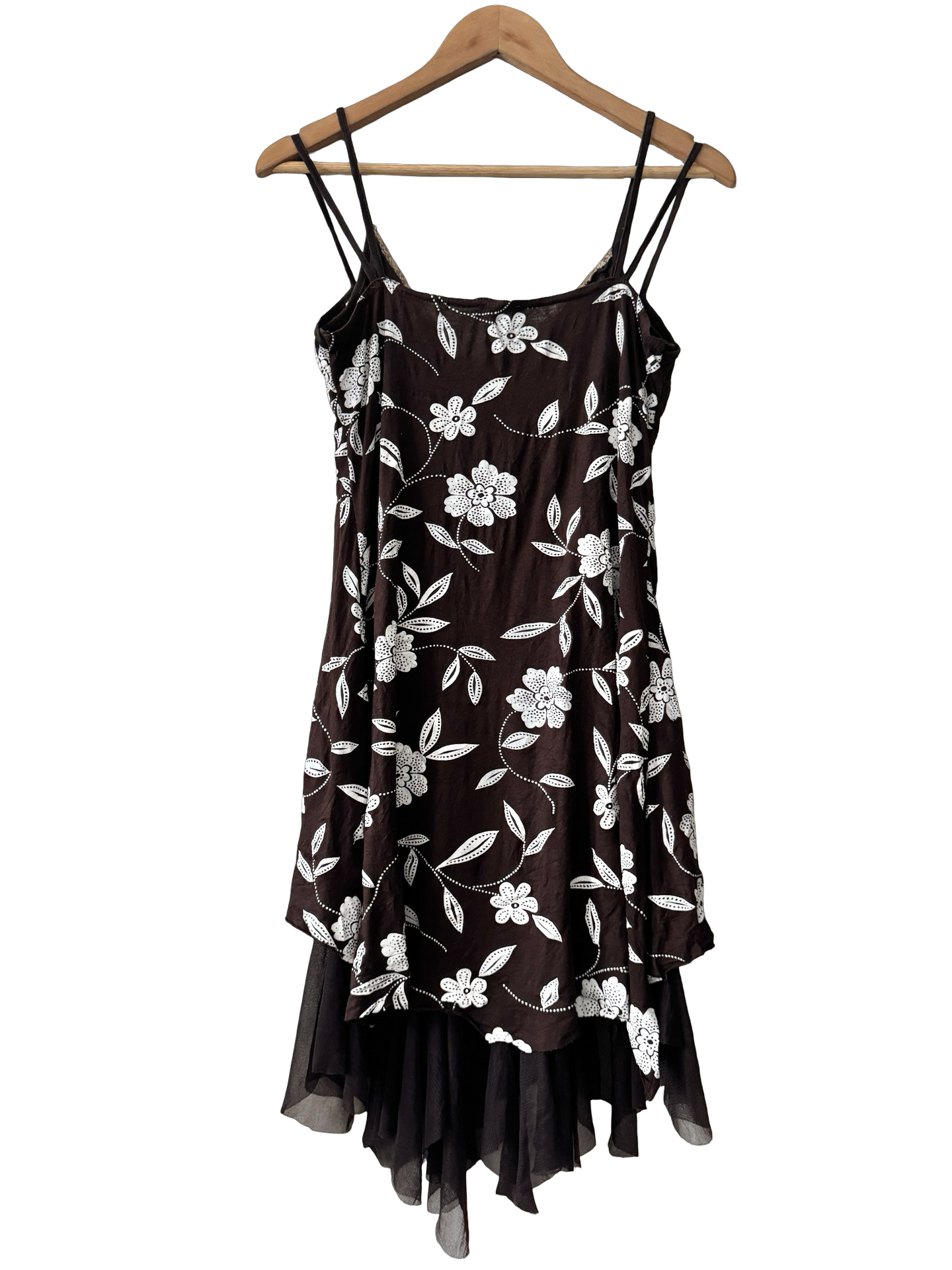 Vintage Y2K Cocoa Blossom Dress (M/L)