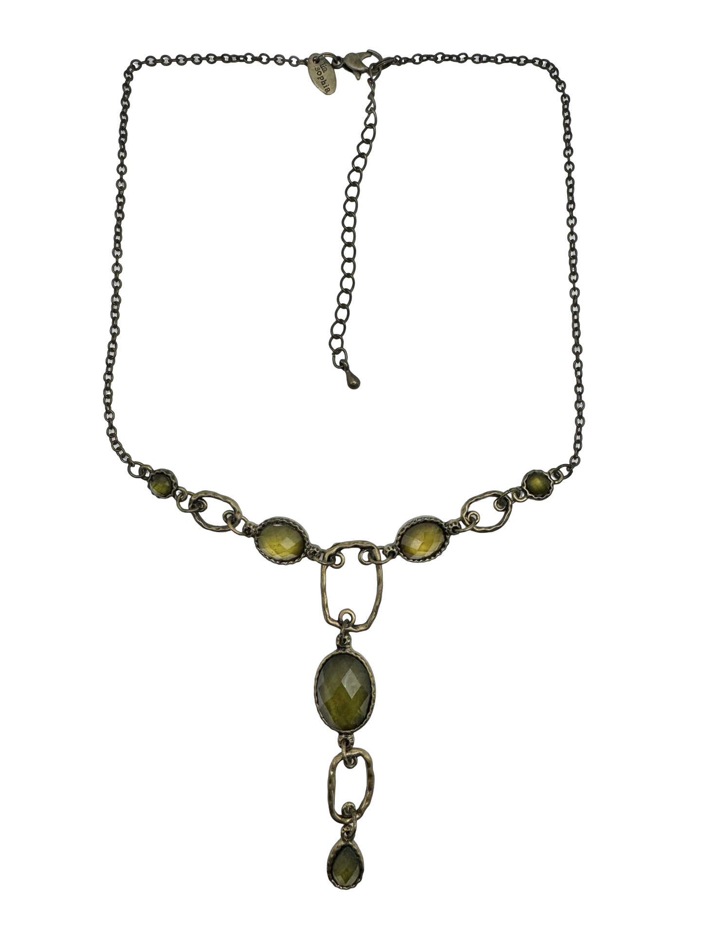 Vintage 90s Olive Spell Necklace