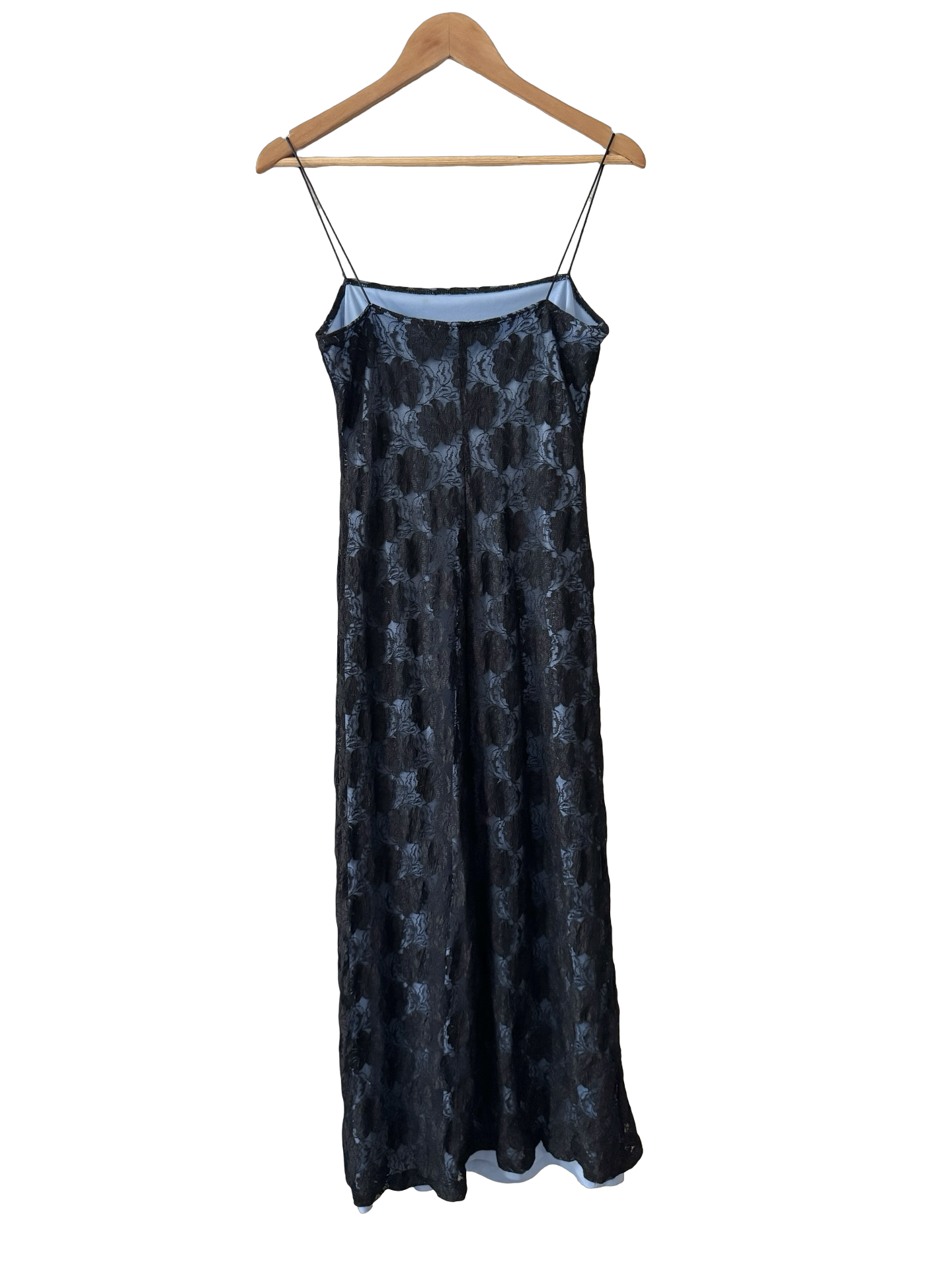 Vintage Y2K Rampage Cerulean Lace Midi Dress (S/M)