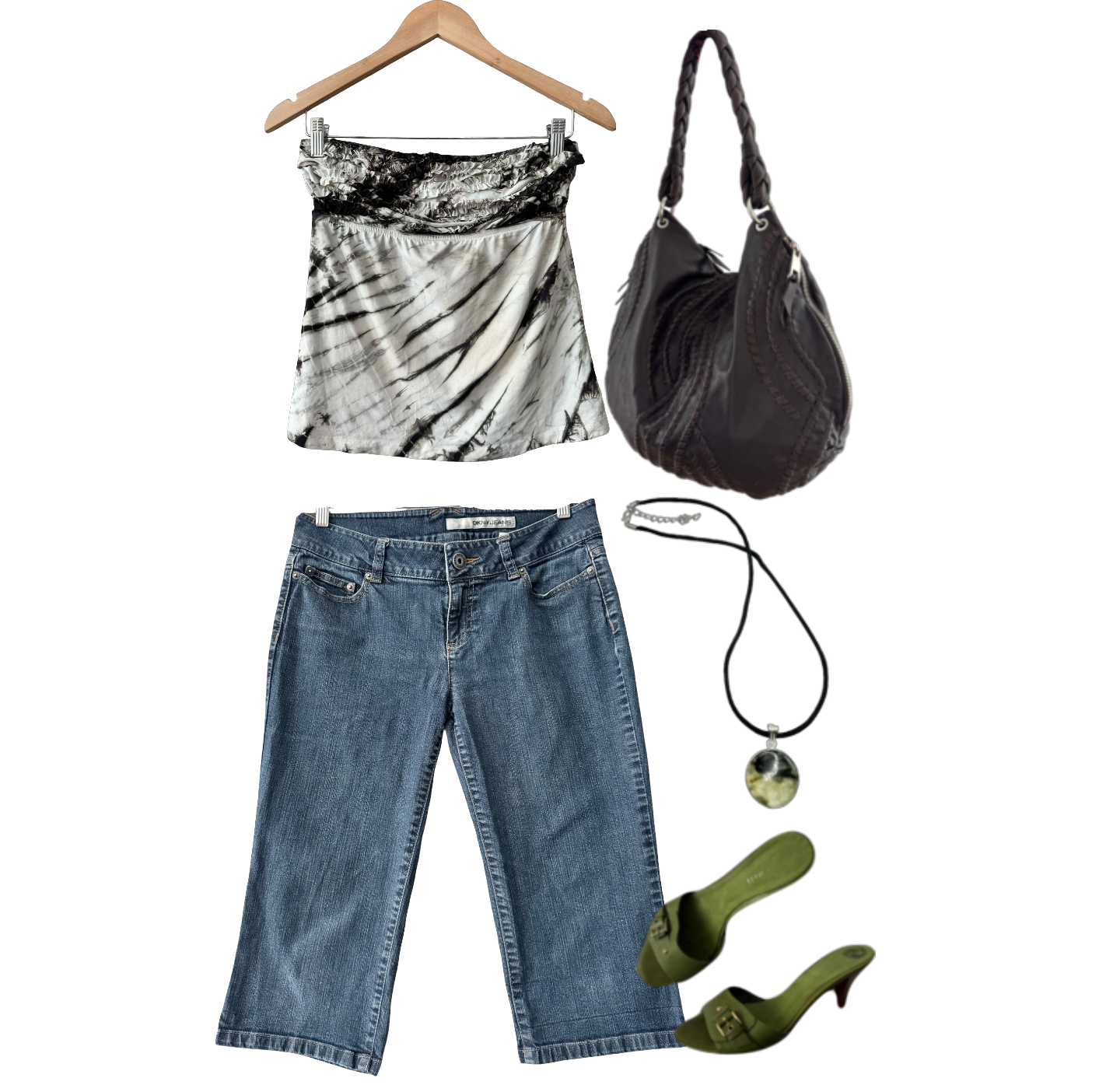 Vintage Y2K DKNY Denim Capri Jeans (M)