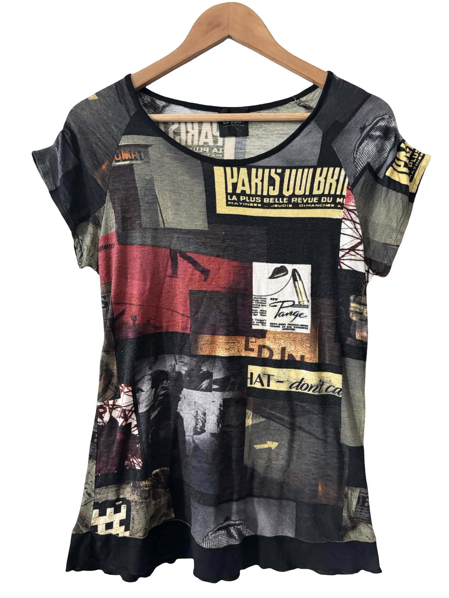 Vintage Y2K Paris Underground Graphic Tee (L)