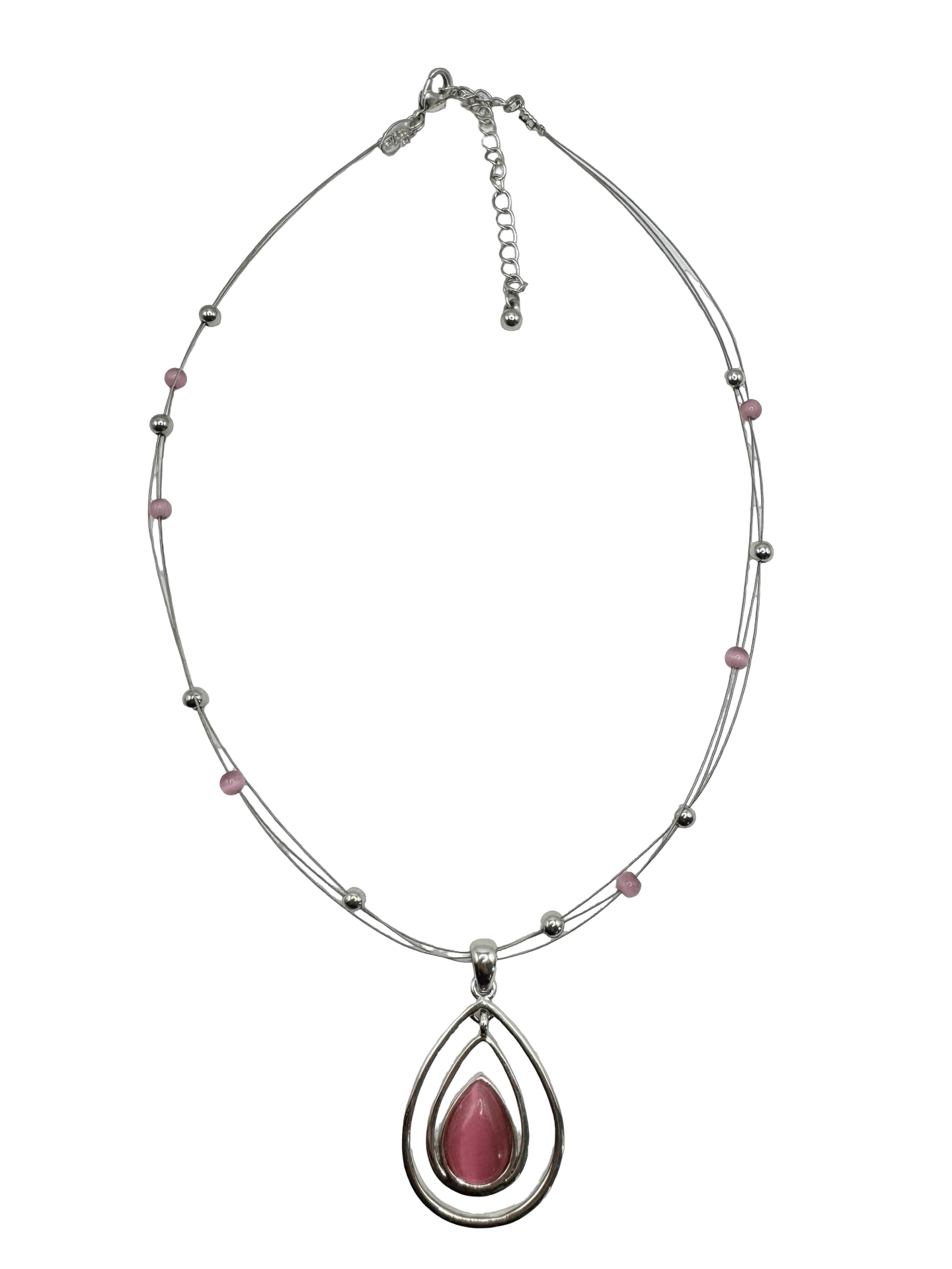 Vintage Y2K Pink Orbit Necklace