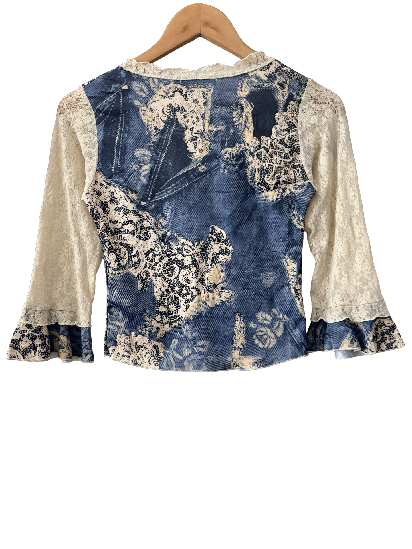 Vintage Y2K Cache Cache Celestial Lace Top (S)