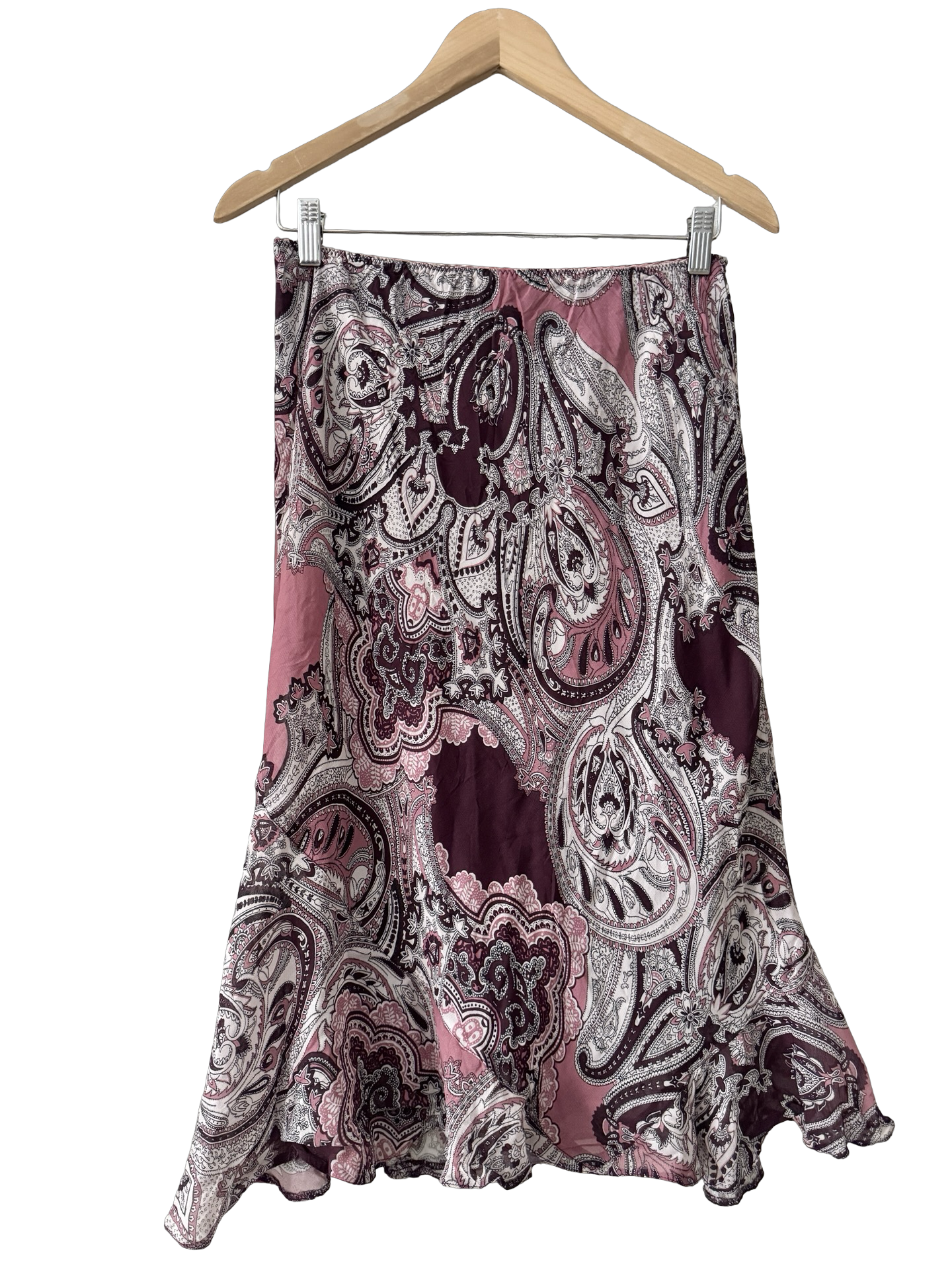 Vintage Y2K French Paisley Midi Skirt (M)
