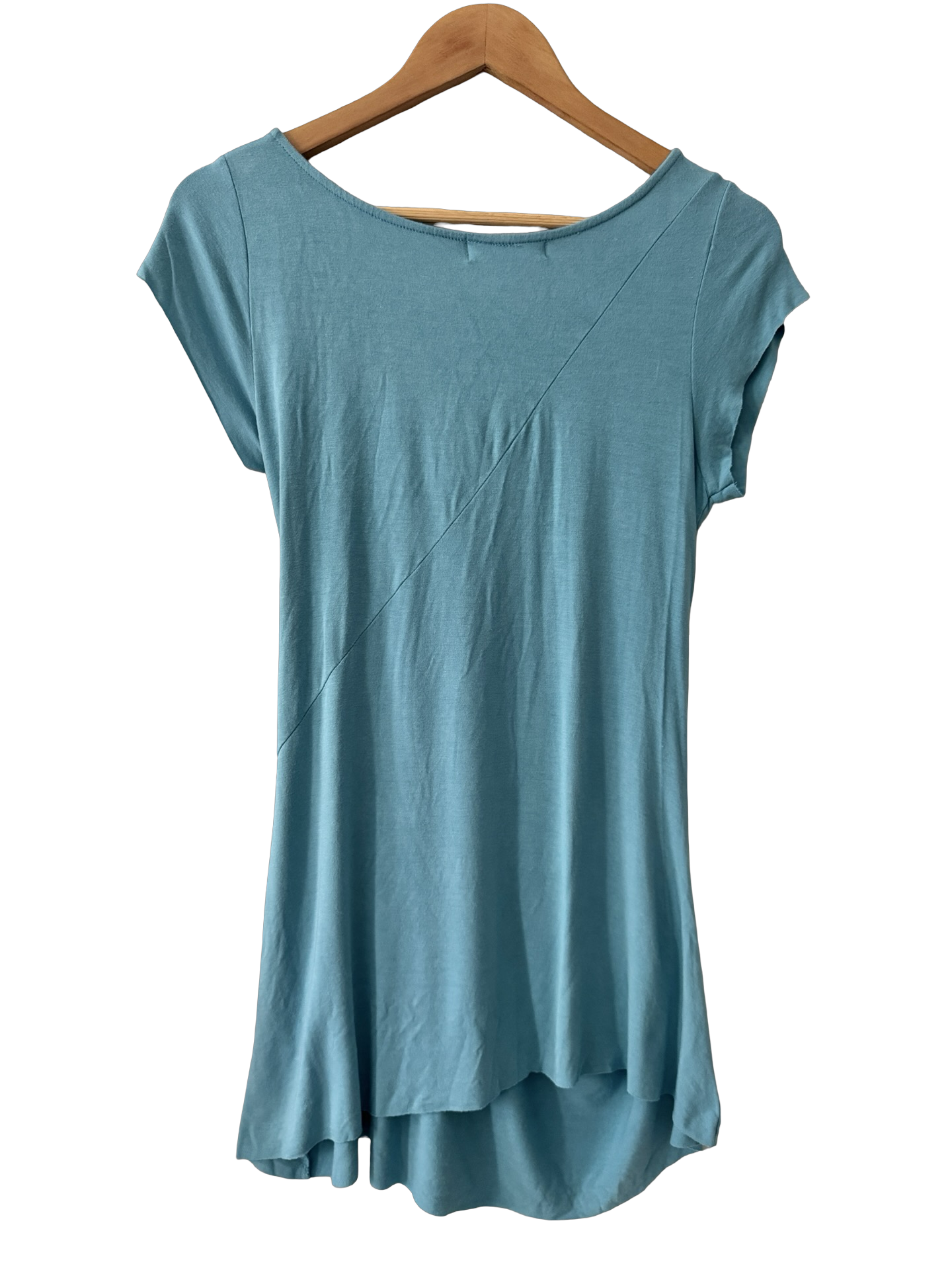 Vintage Kenar Sea Glass Ruched Knit Top (M/L)