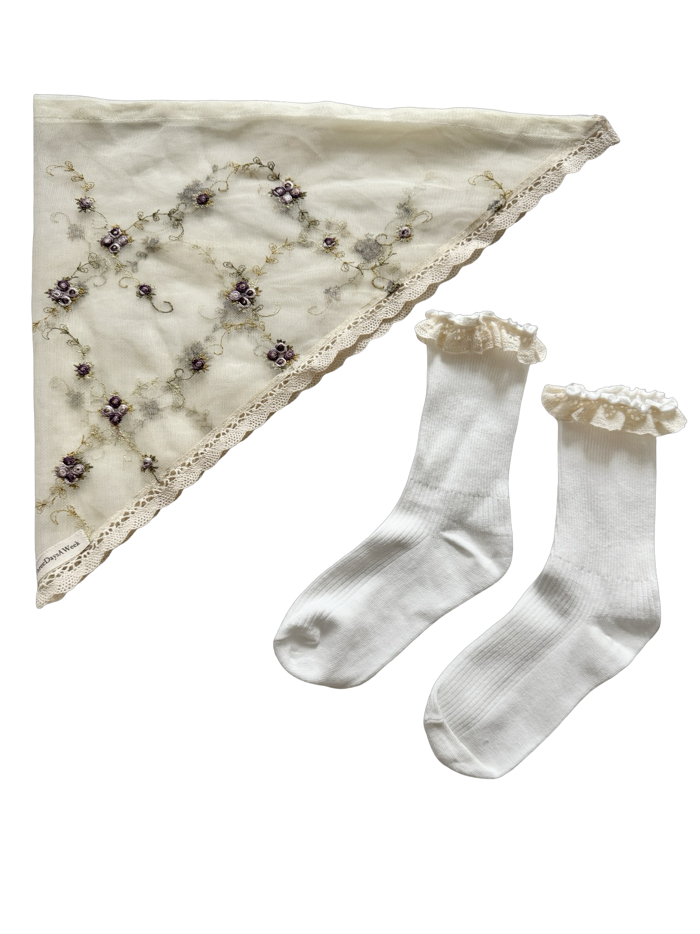 Mulberry Vine Lace Hair Scarf