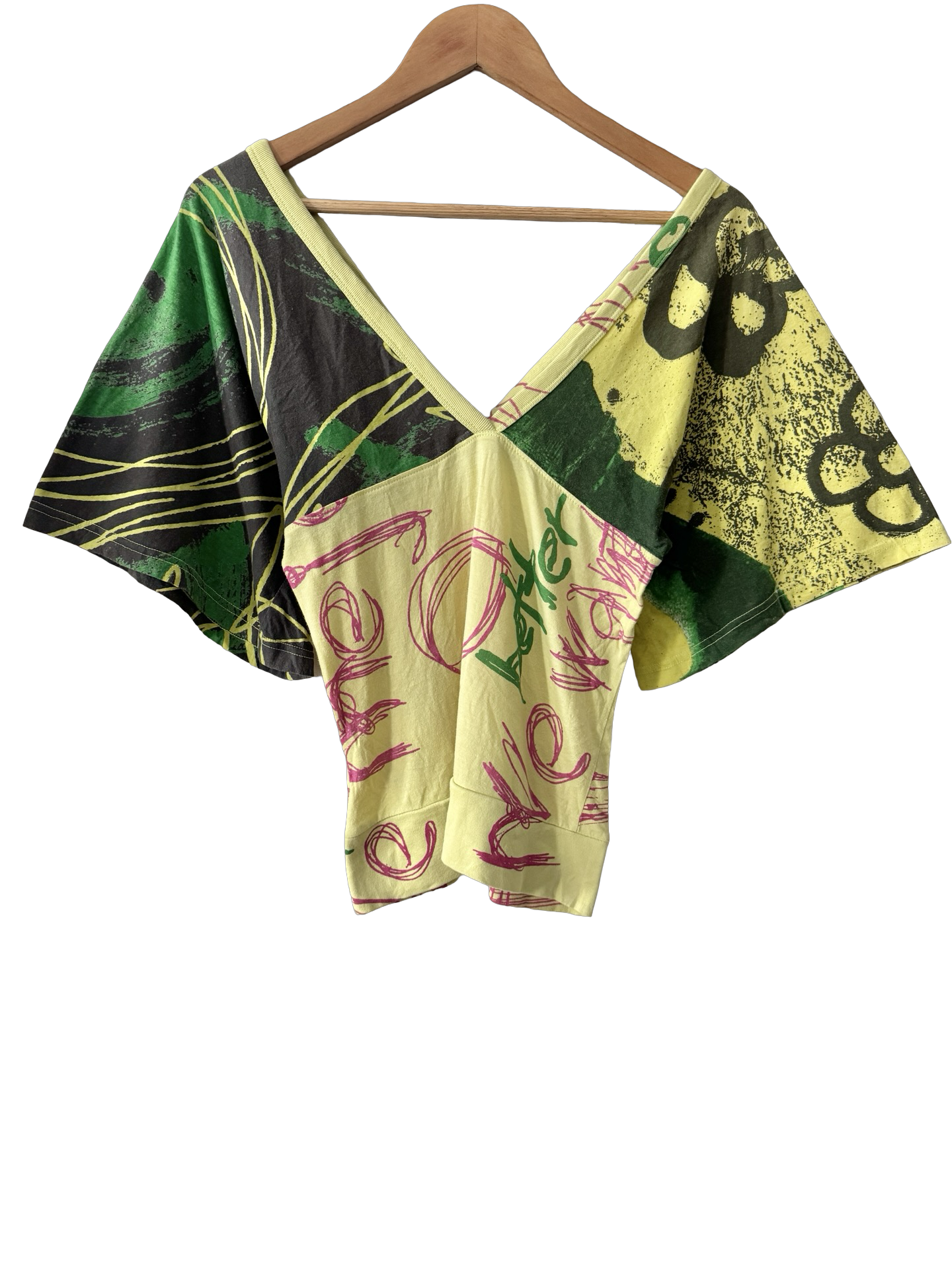 Vintage Y2K Desigual Acid Gallery Statement Top (M)