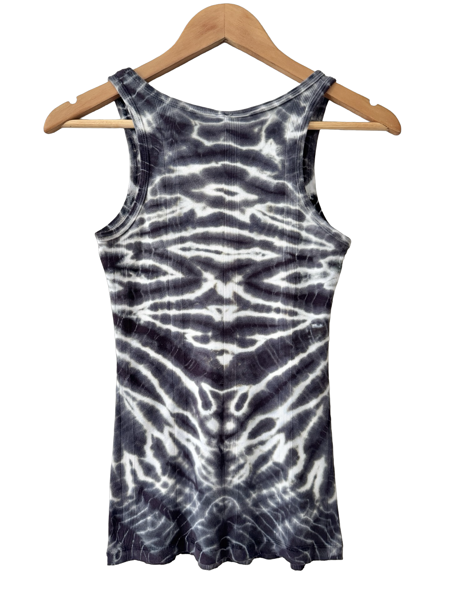 Vintage Pink Lotus Storm Wash Tie-Dye Tank (S)