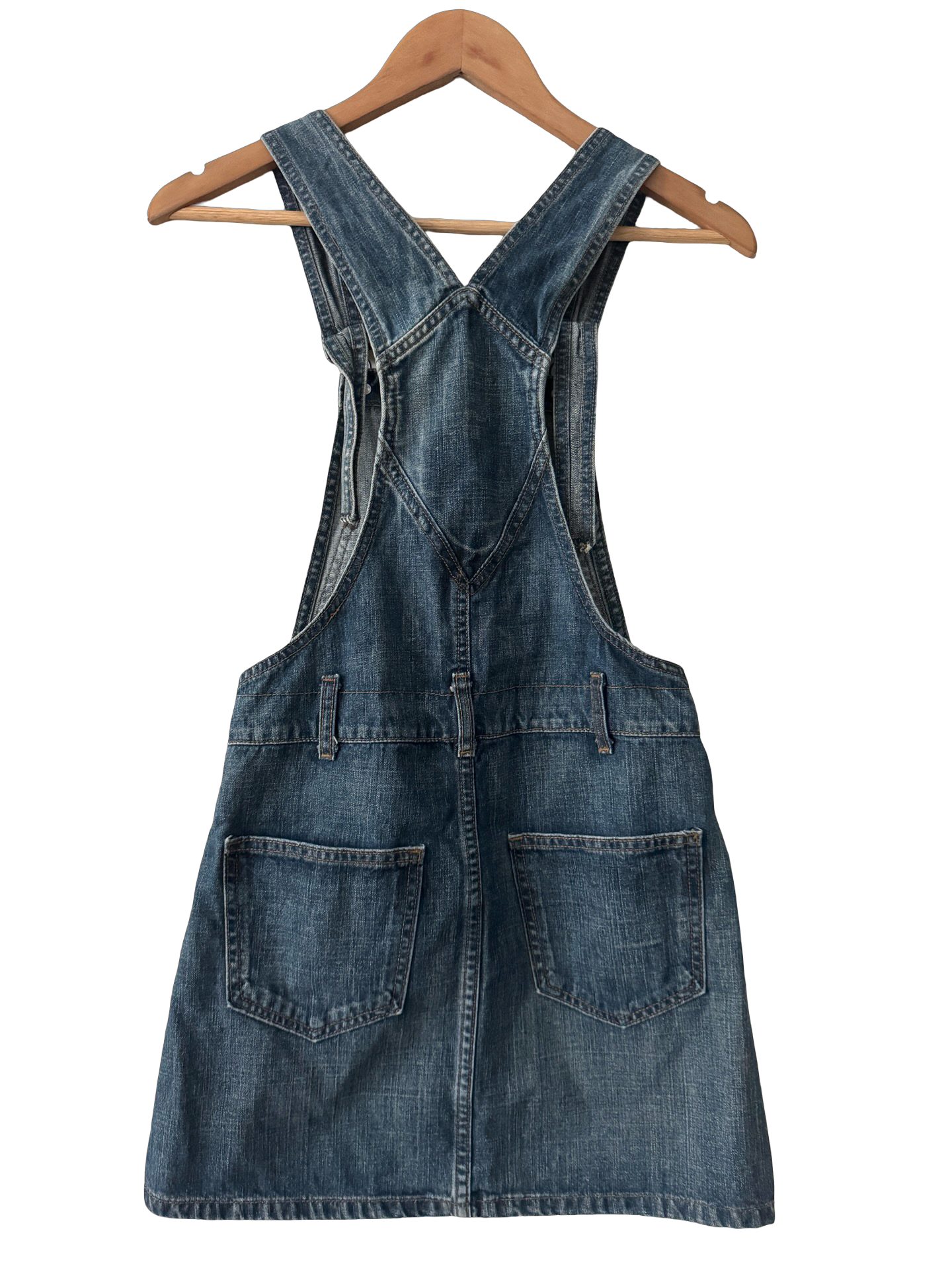 Vintage Y2K Weekend Muse Overall Dress (XS/S)