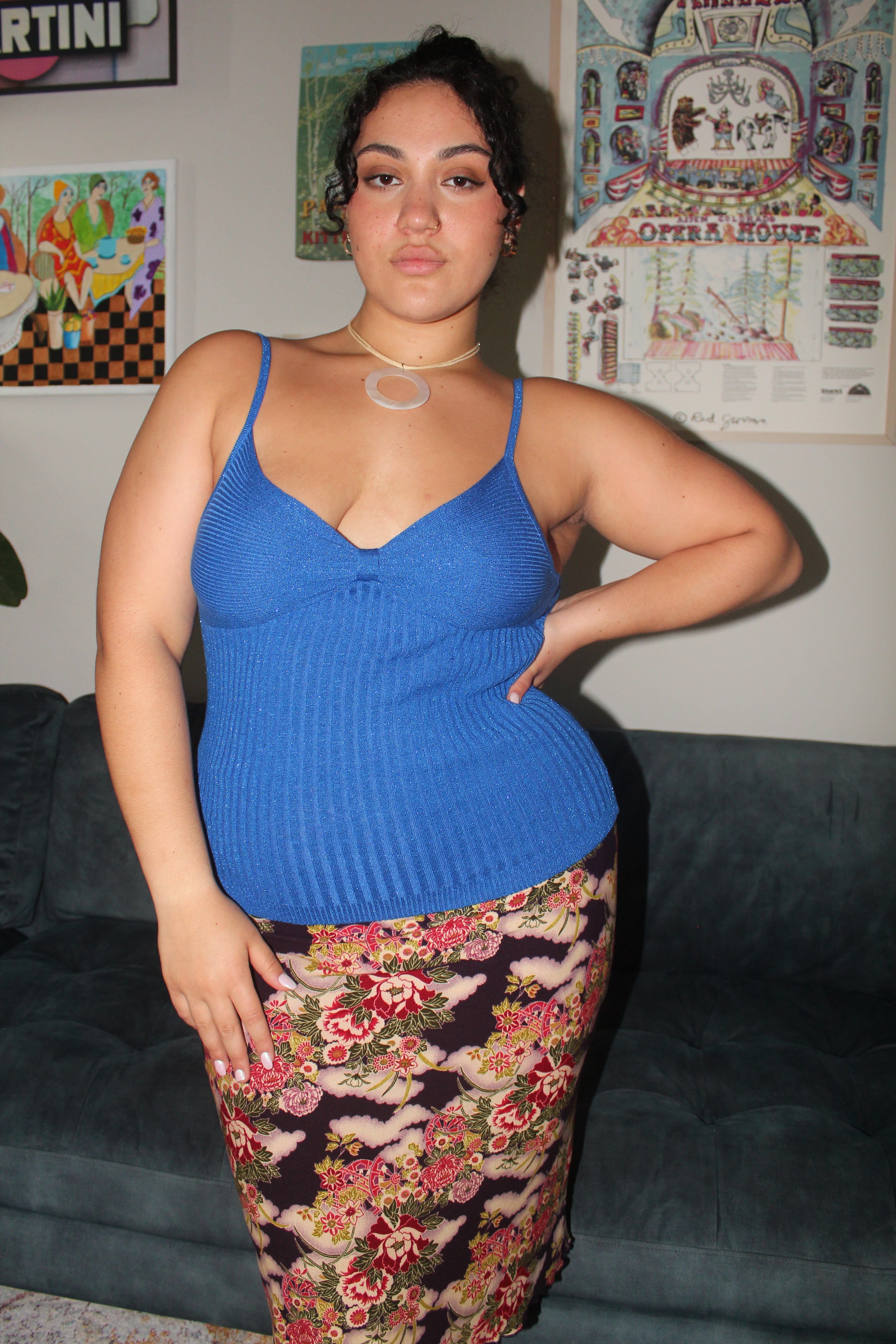 Vintage 90s Cobalt Cami (L)