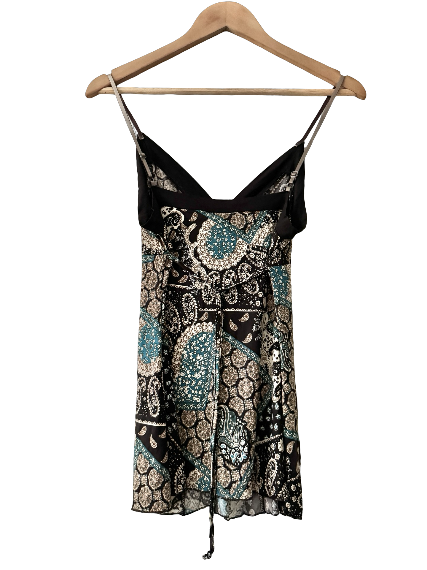 Vintage 90s Parisian Paisley Babydoll Tie Cami (M)
