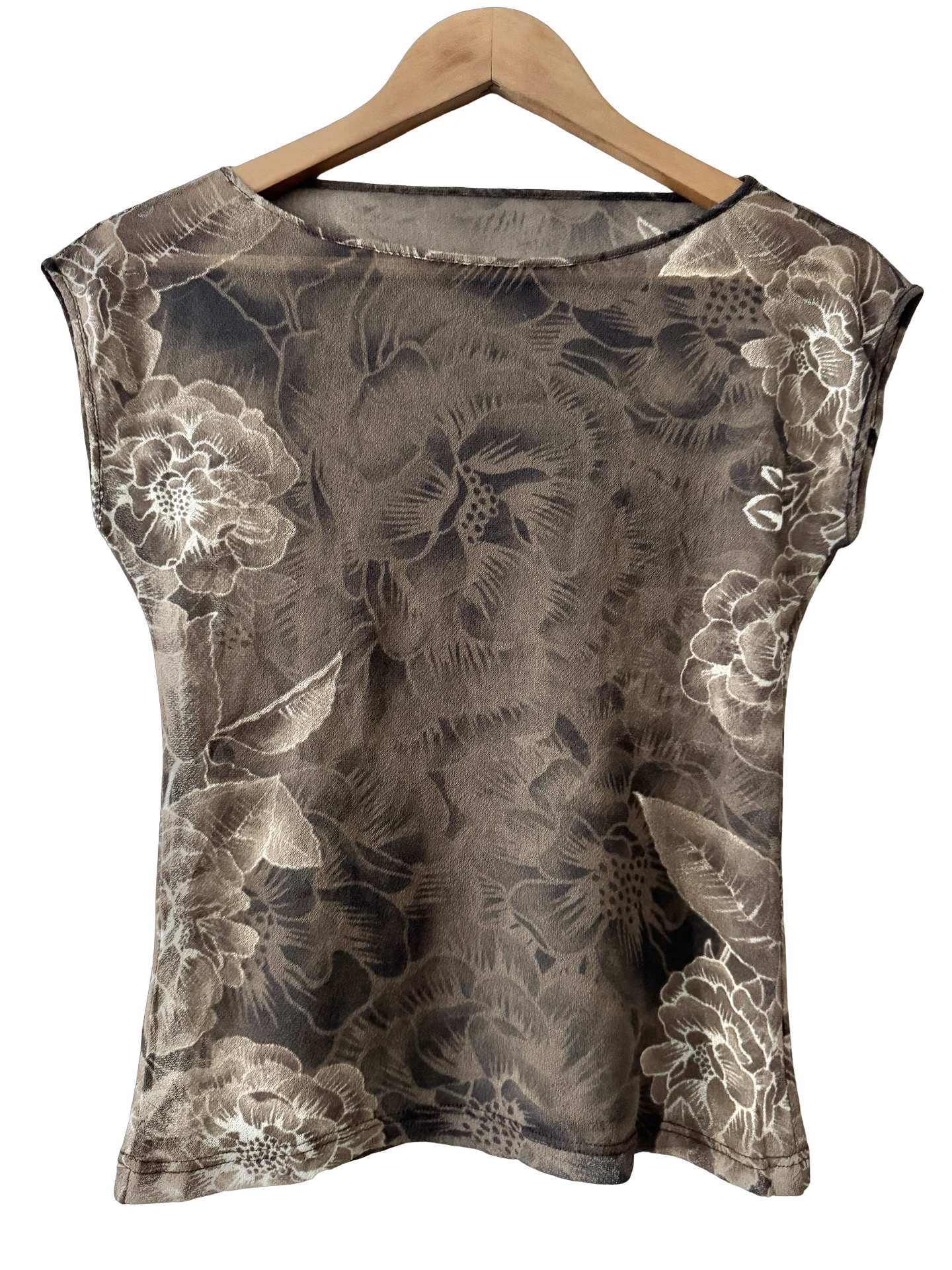 Vintage 90s Sheer Woodland Ink top (M)