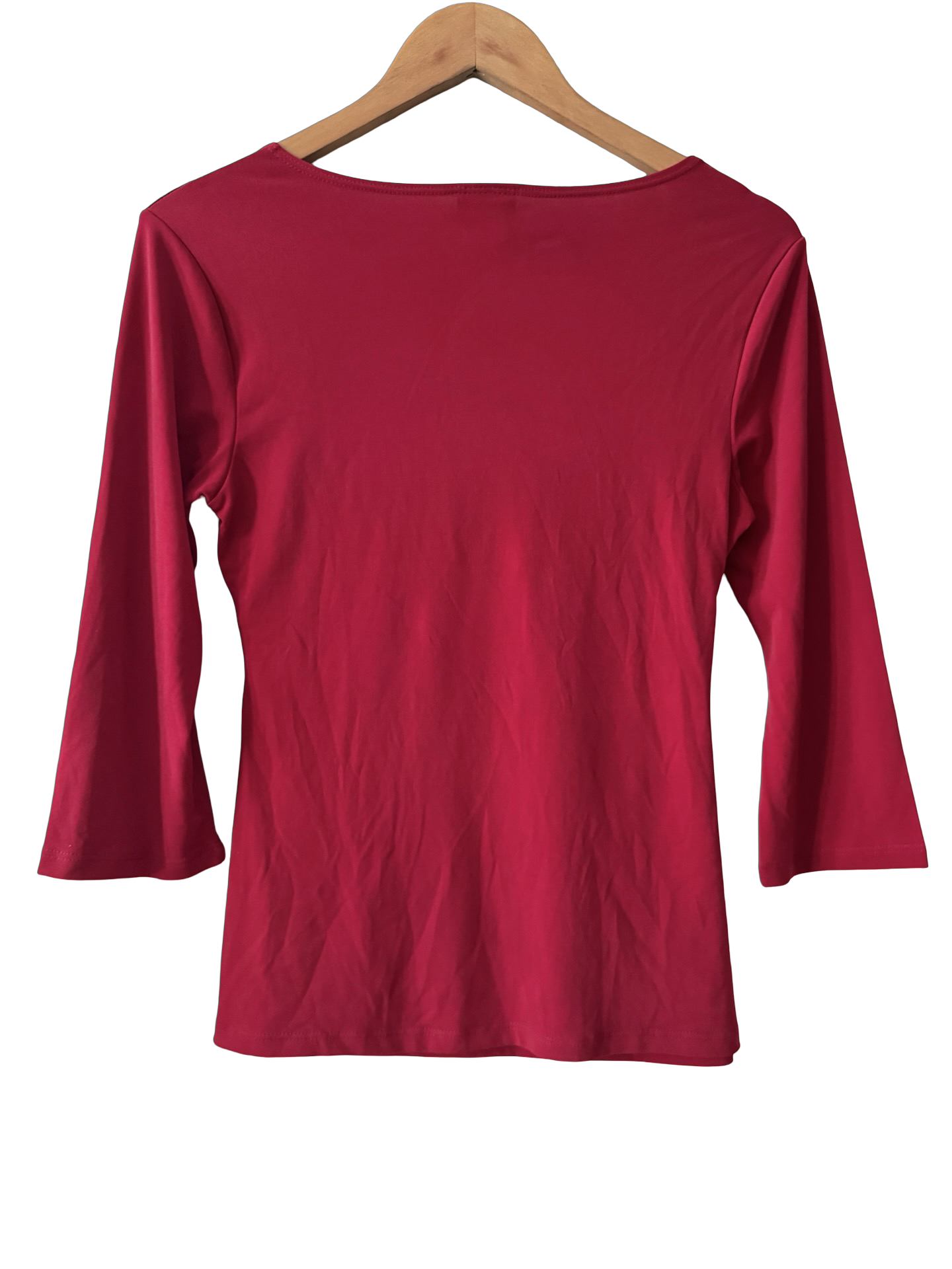 Vintage 90s Cherry Kiss Crossover Long Sleeve Top (M)