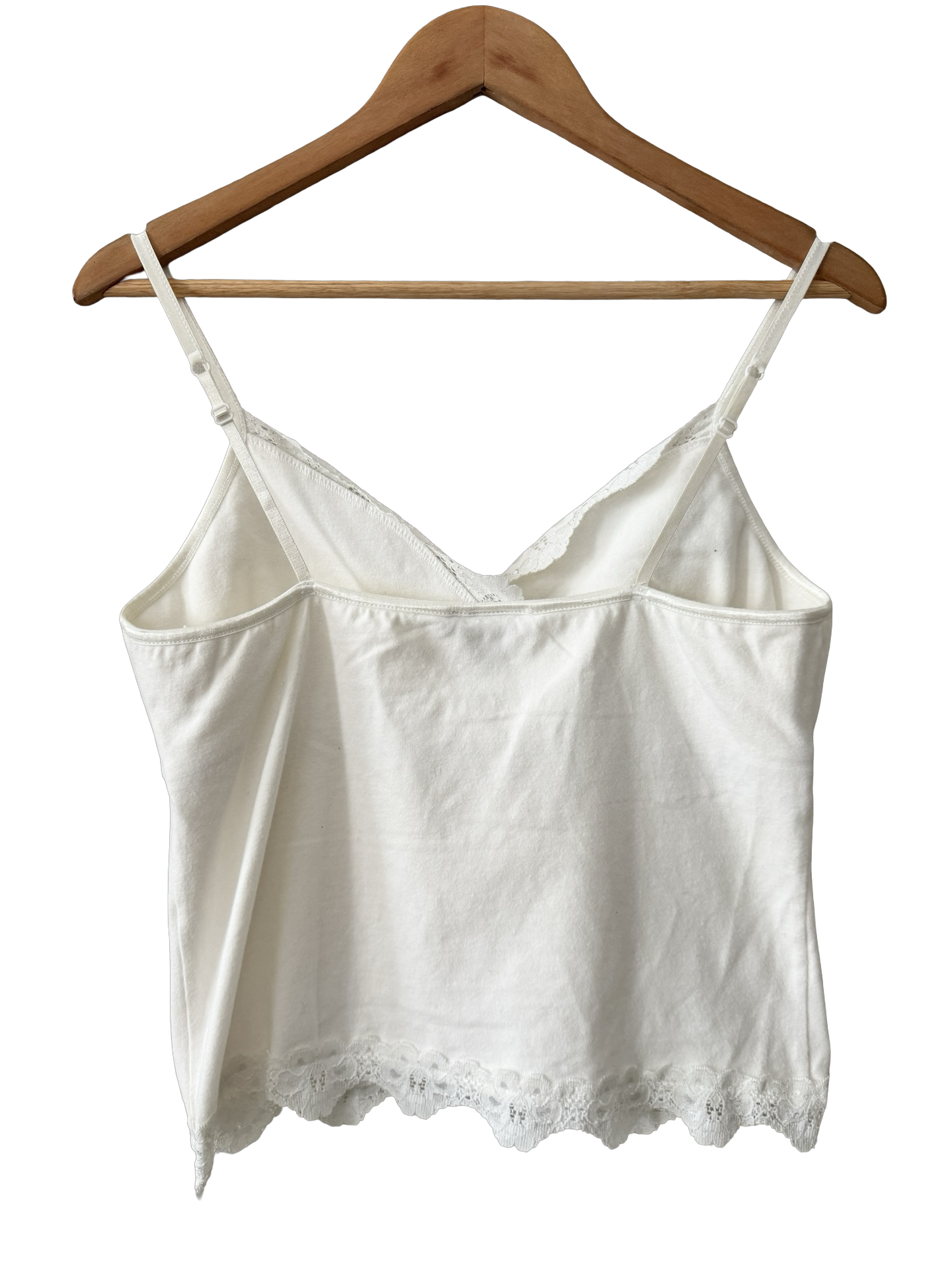 Vintage Y2K Ivory Ballet Wrap Cami (M)